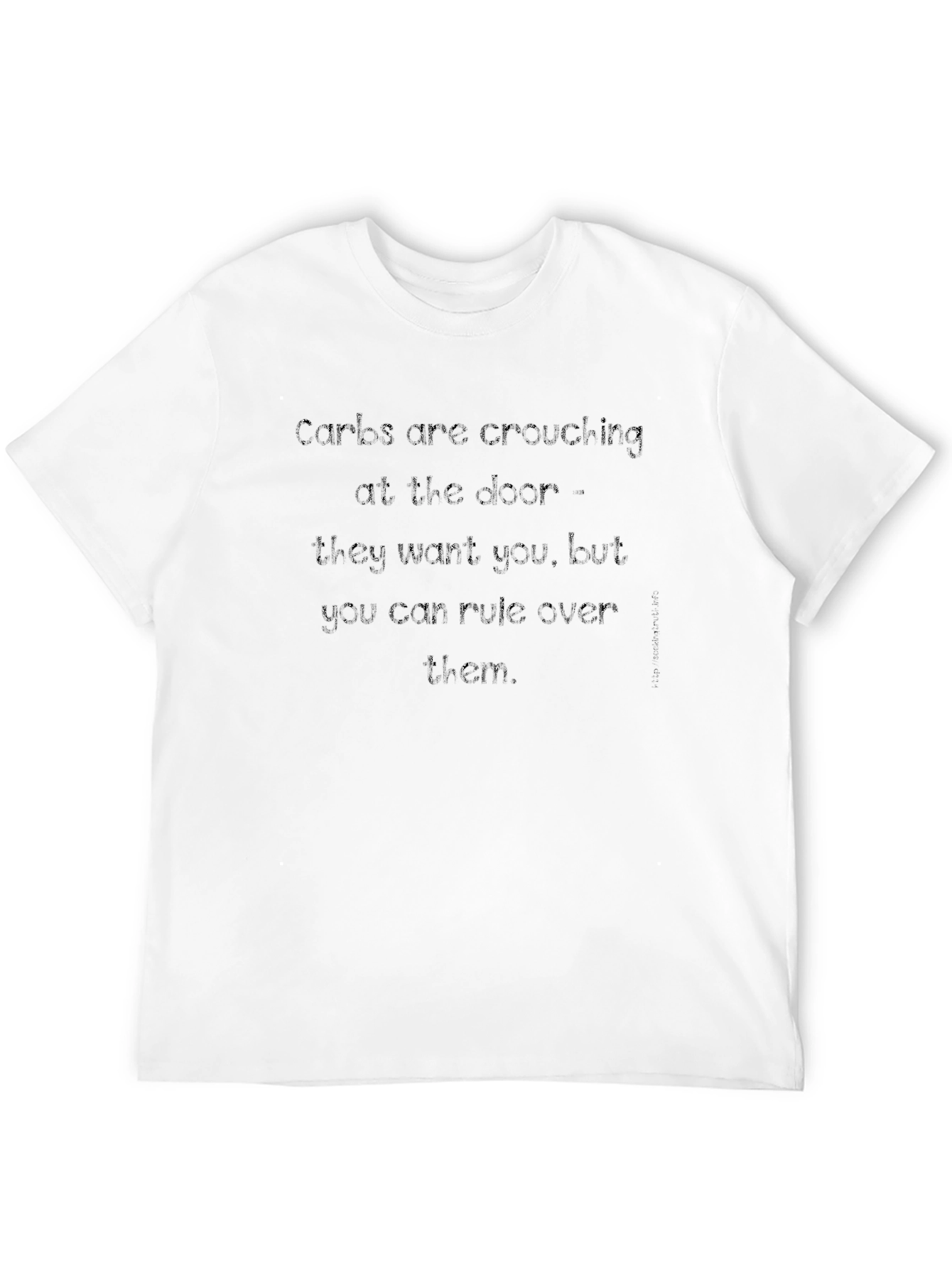 Carbs Are Crouching at The Door Black T-Shirt