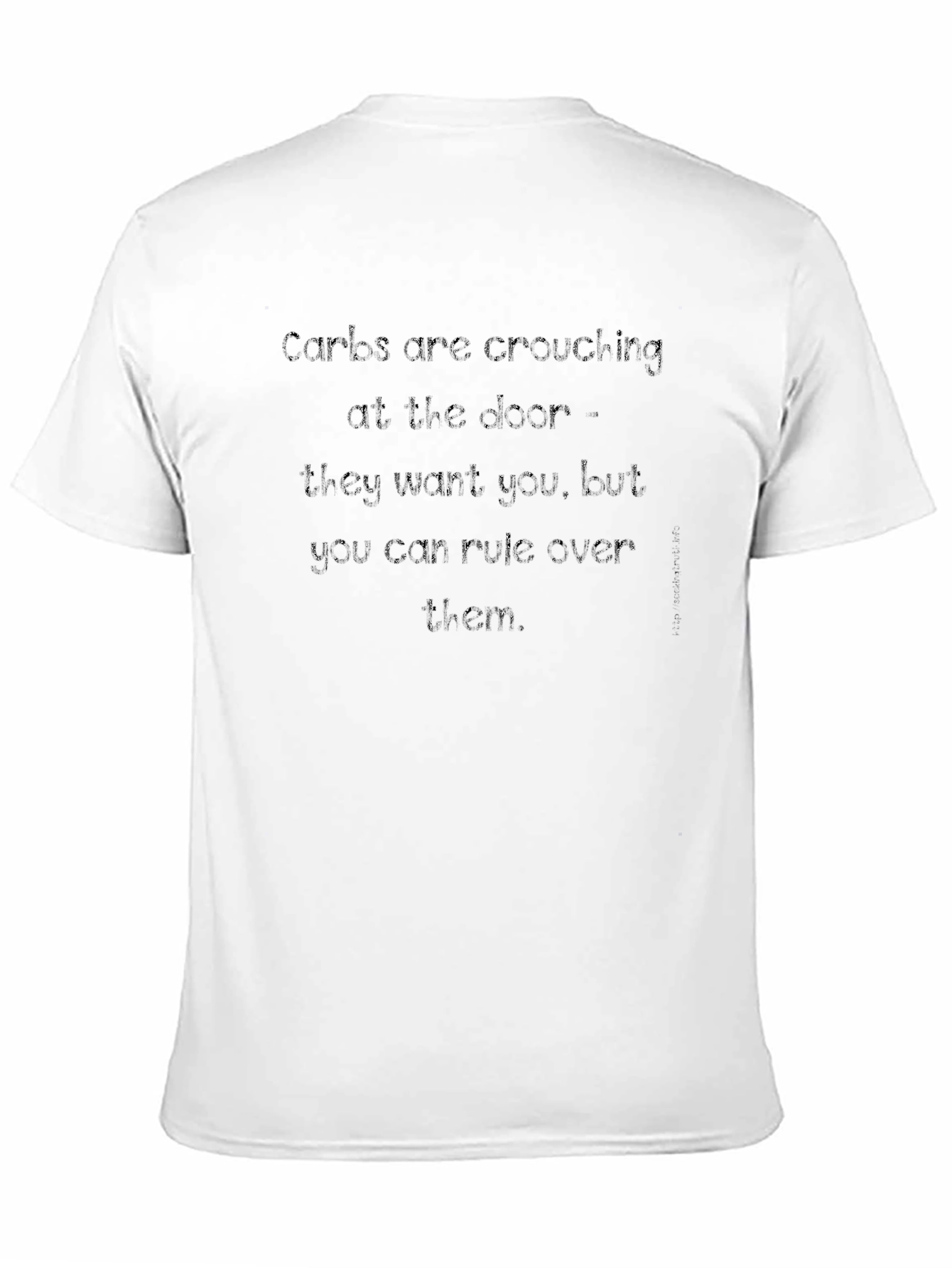 Carbs Are Crouching at The Door Black T-Shirt