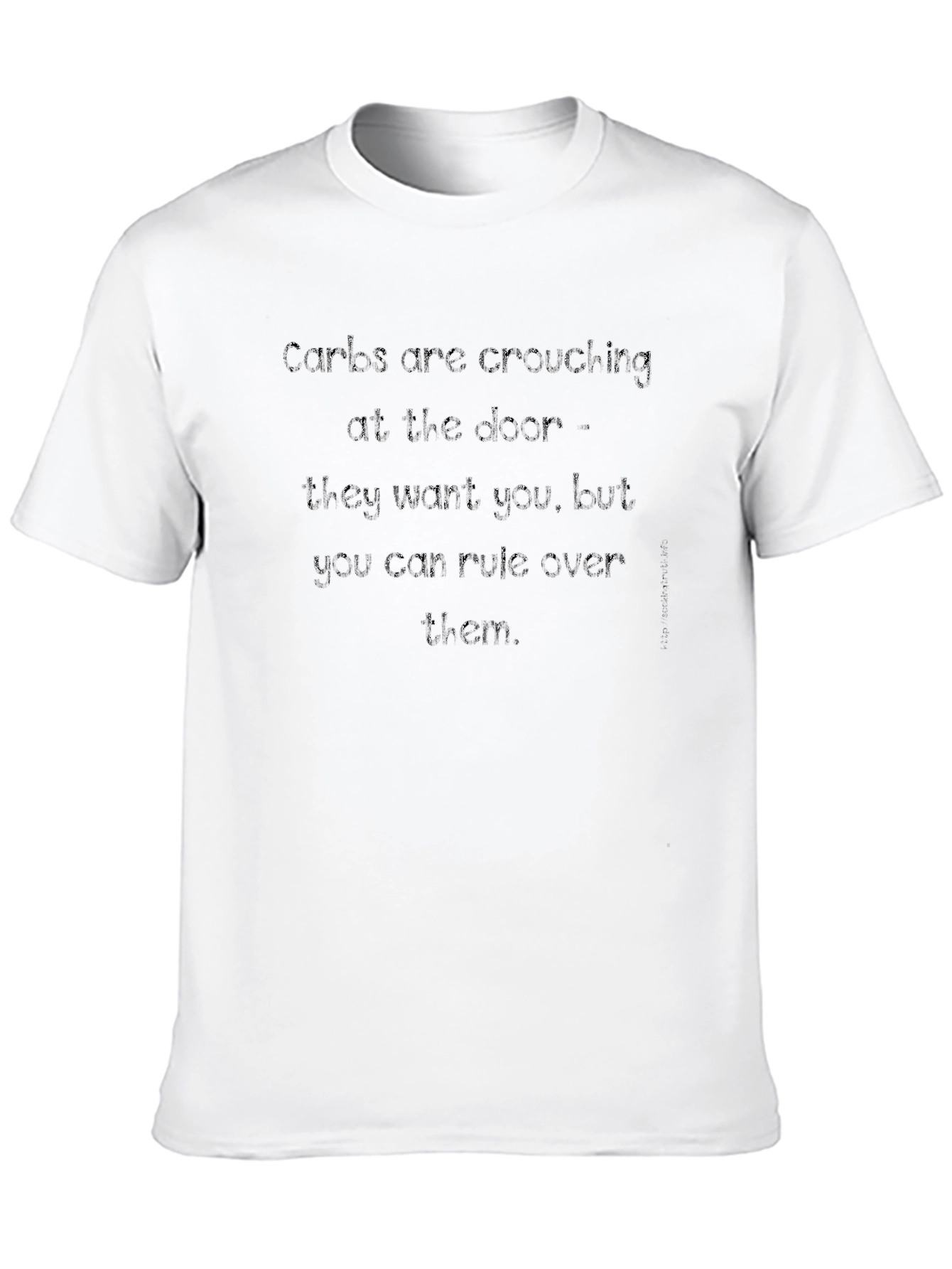 Carbs Are Crouching at The Door Black T-Shirt