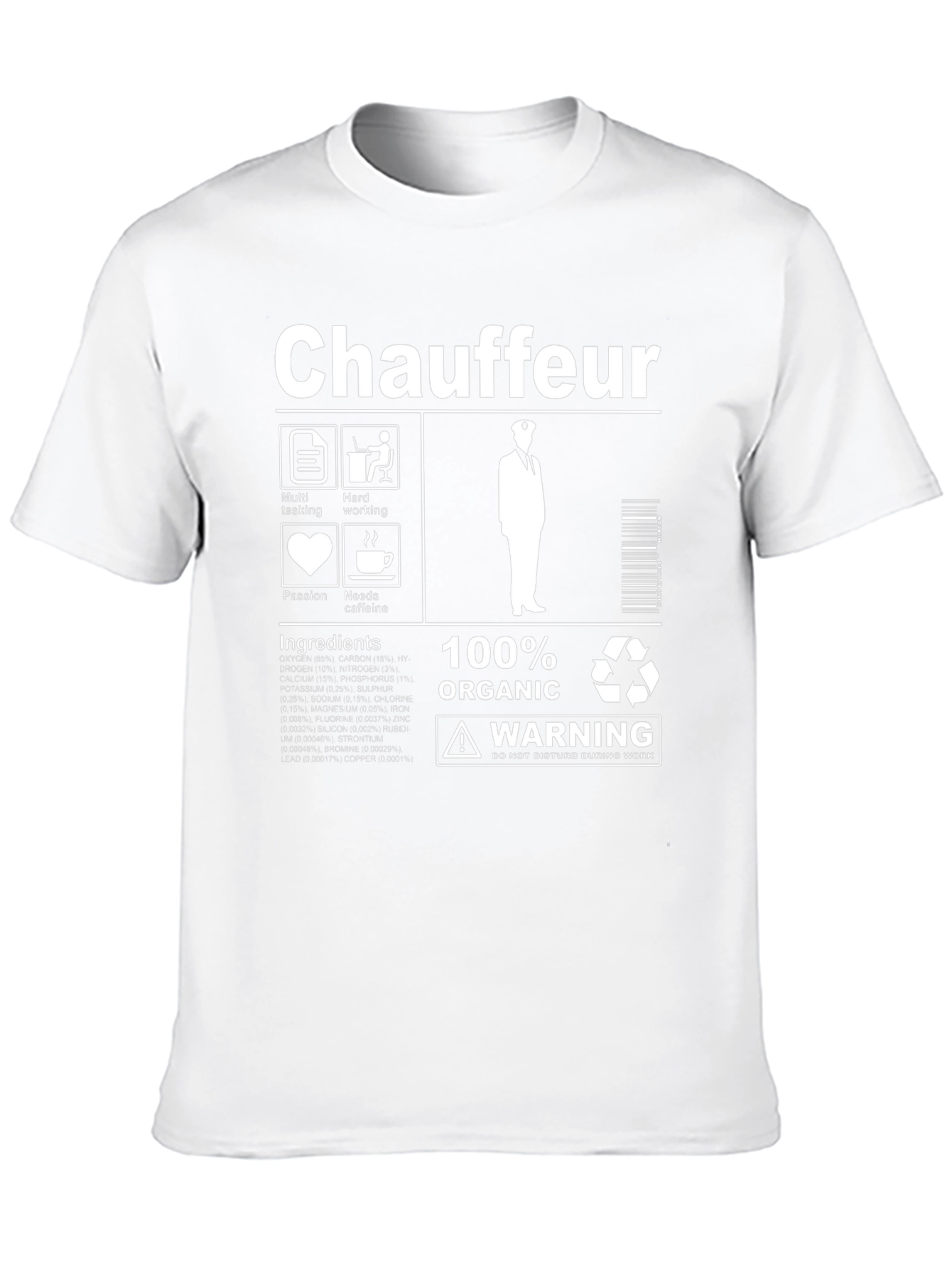 Chauffeur Ingredients Black T-Shirt