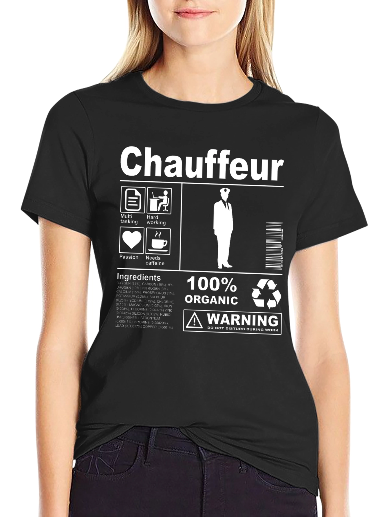 Chauffeur Ingredients Black T-Shirt