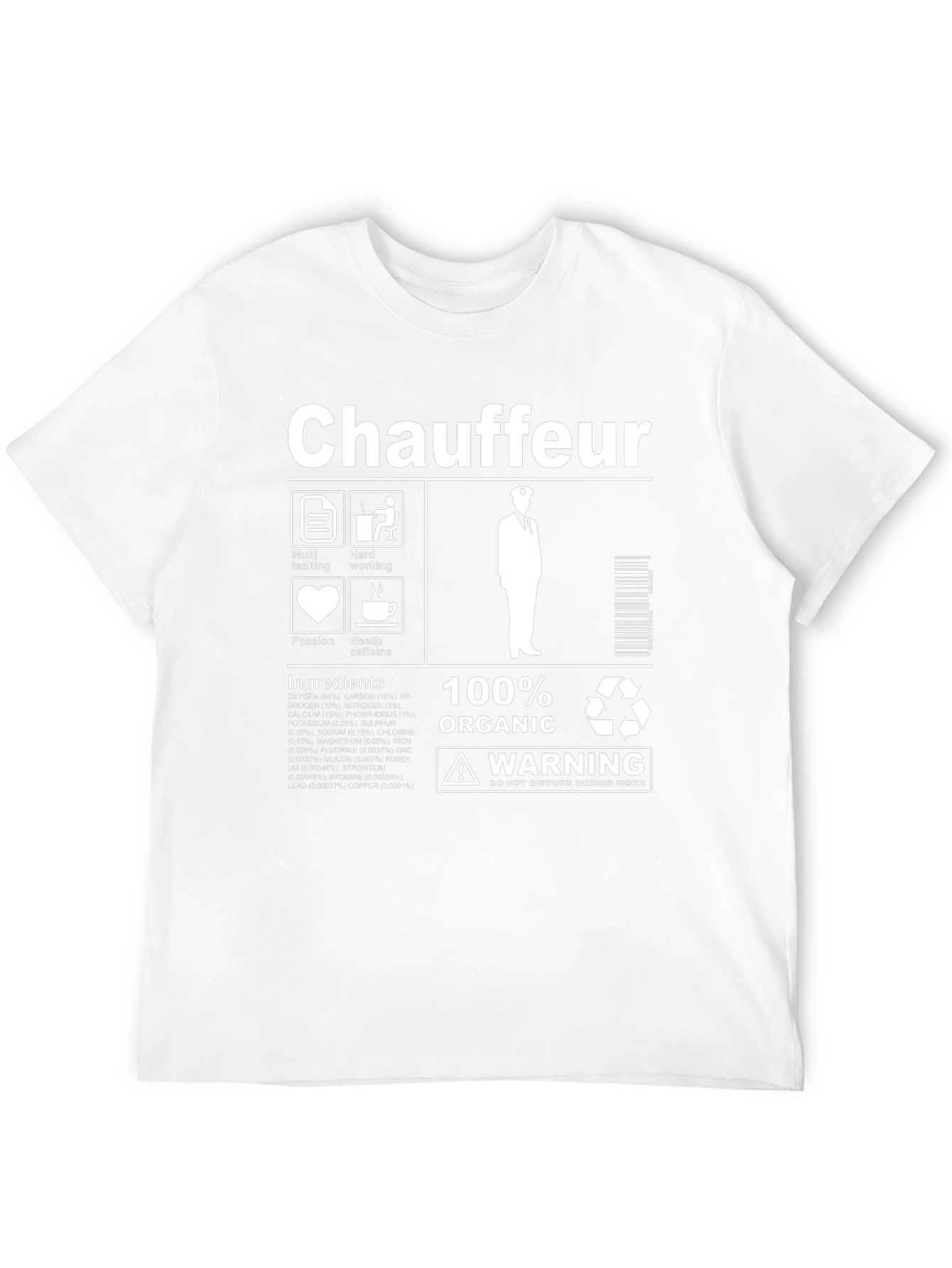 Chauffeur Ingredients Black T-Shirt