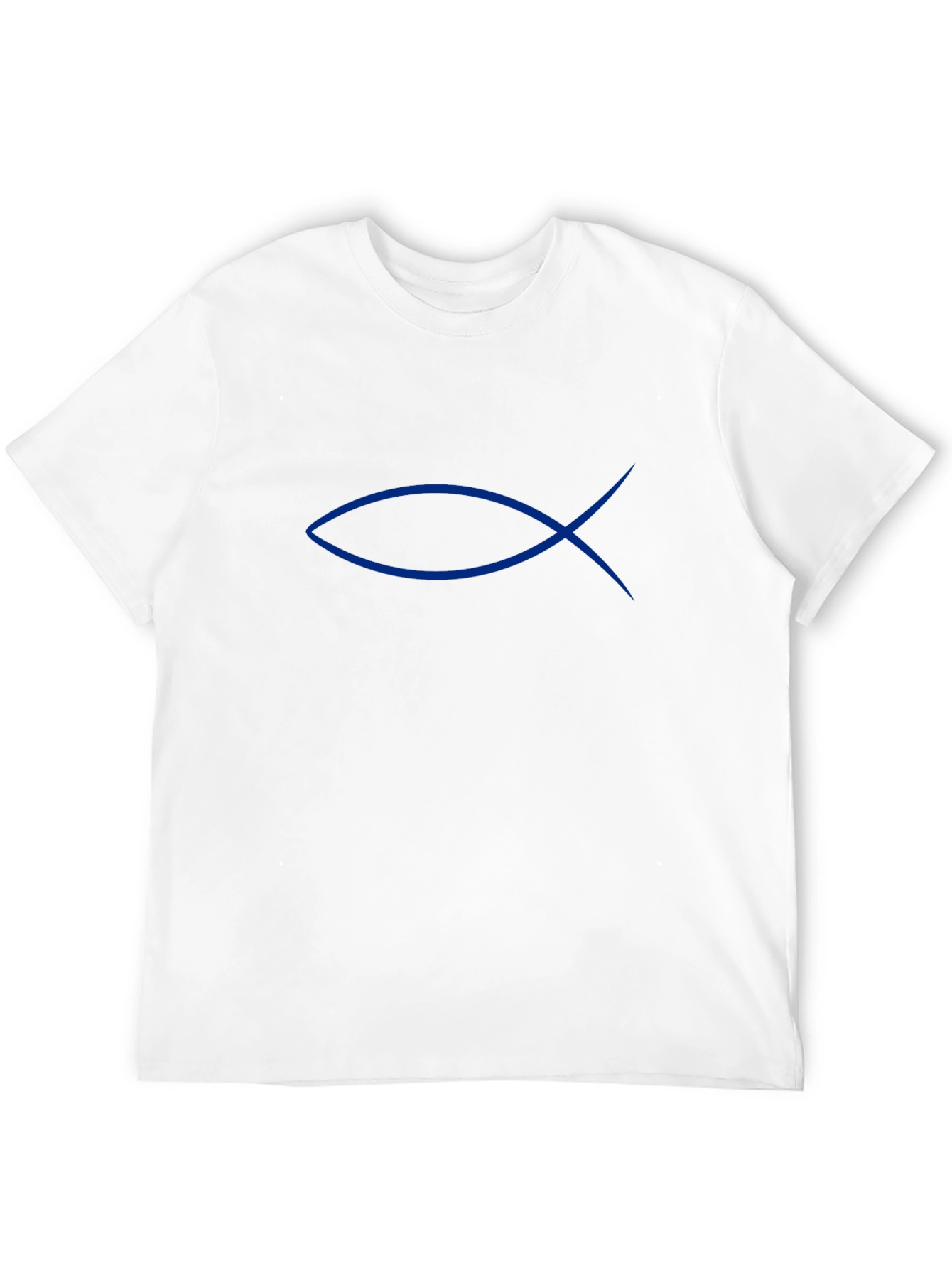 Blue Ichthys Symbol Black T-Shirt