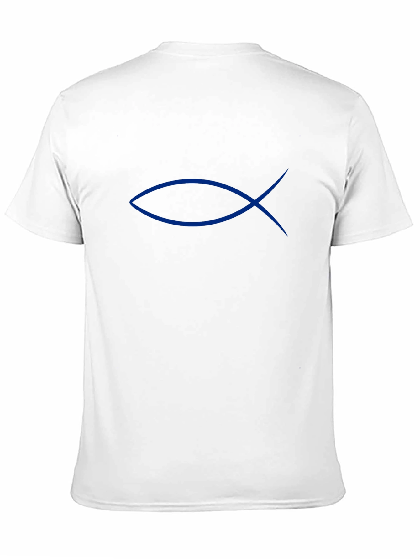 Blue Ichthys Symbol Black T-Shirt