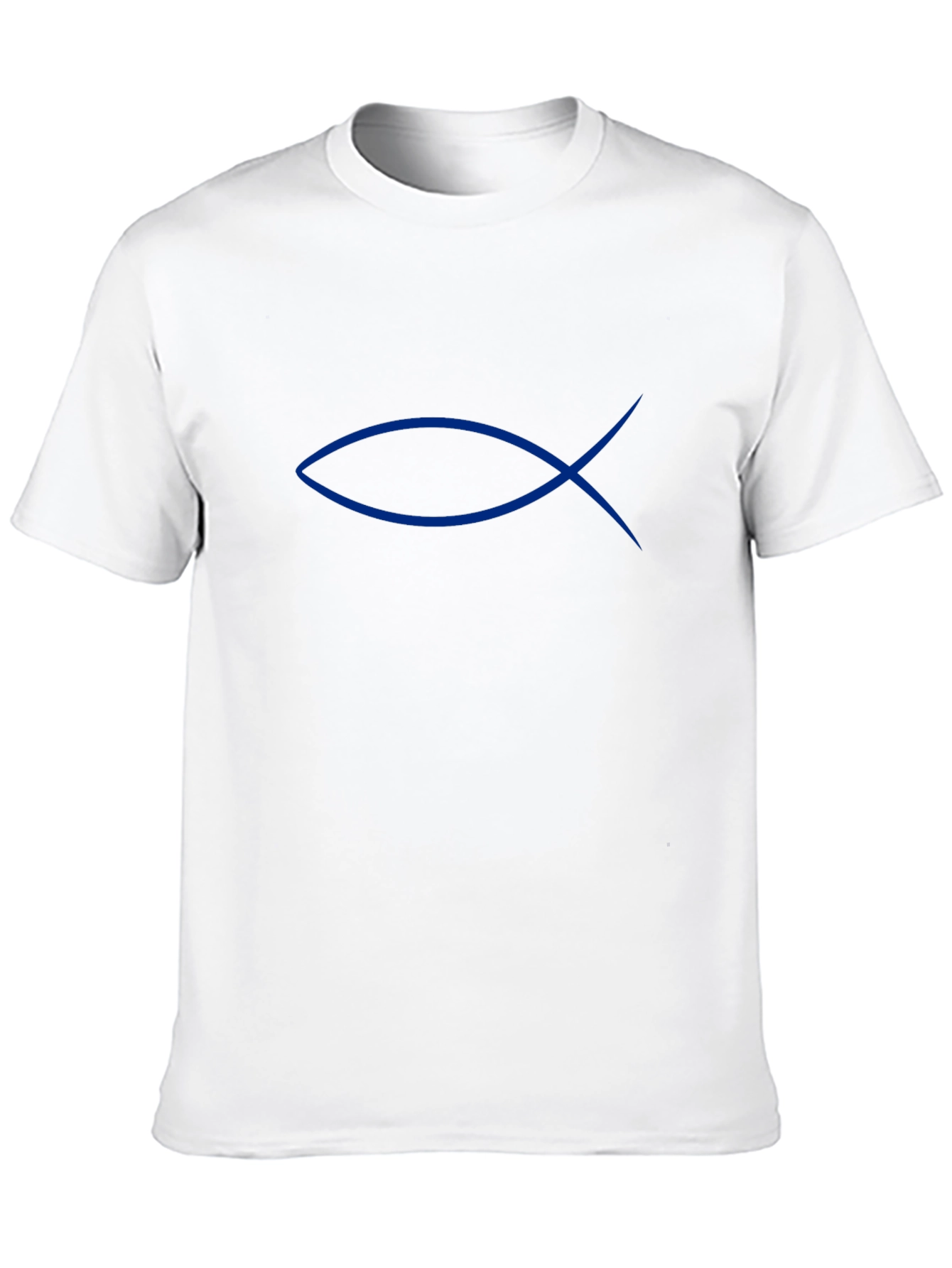 Blue Ichthys Symbol Black T-Shirt