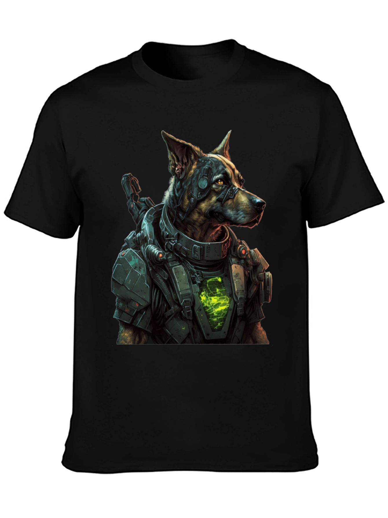 Cyberpunk Dog T-Shirt | Futuristic Dog Graphic Tee | Sci-Fi Dog Lover Shirt | Dog Lover Gift | Free Shipping $50+