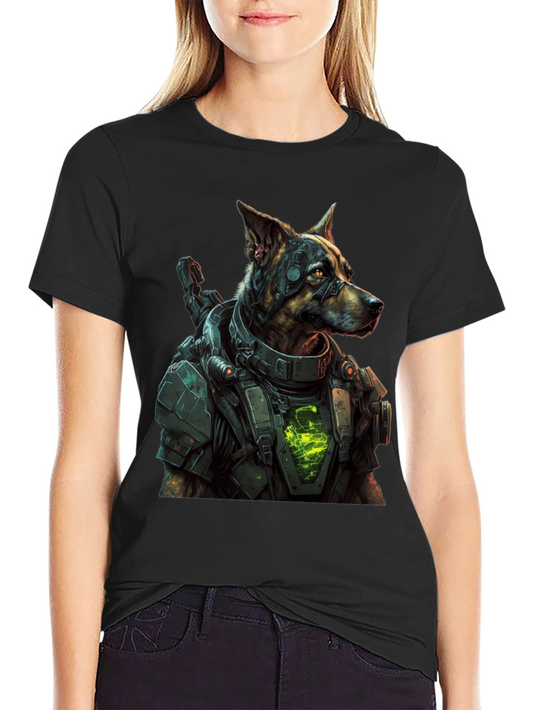 Cyberpunk Dog T-Shirt | Futuristic Dog Graphic Tee | Sci-Fi Dog Lover Shirt | Dog Lover Gift | Free Shipping $50+
