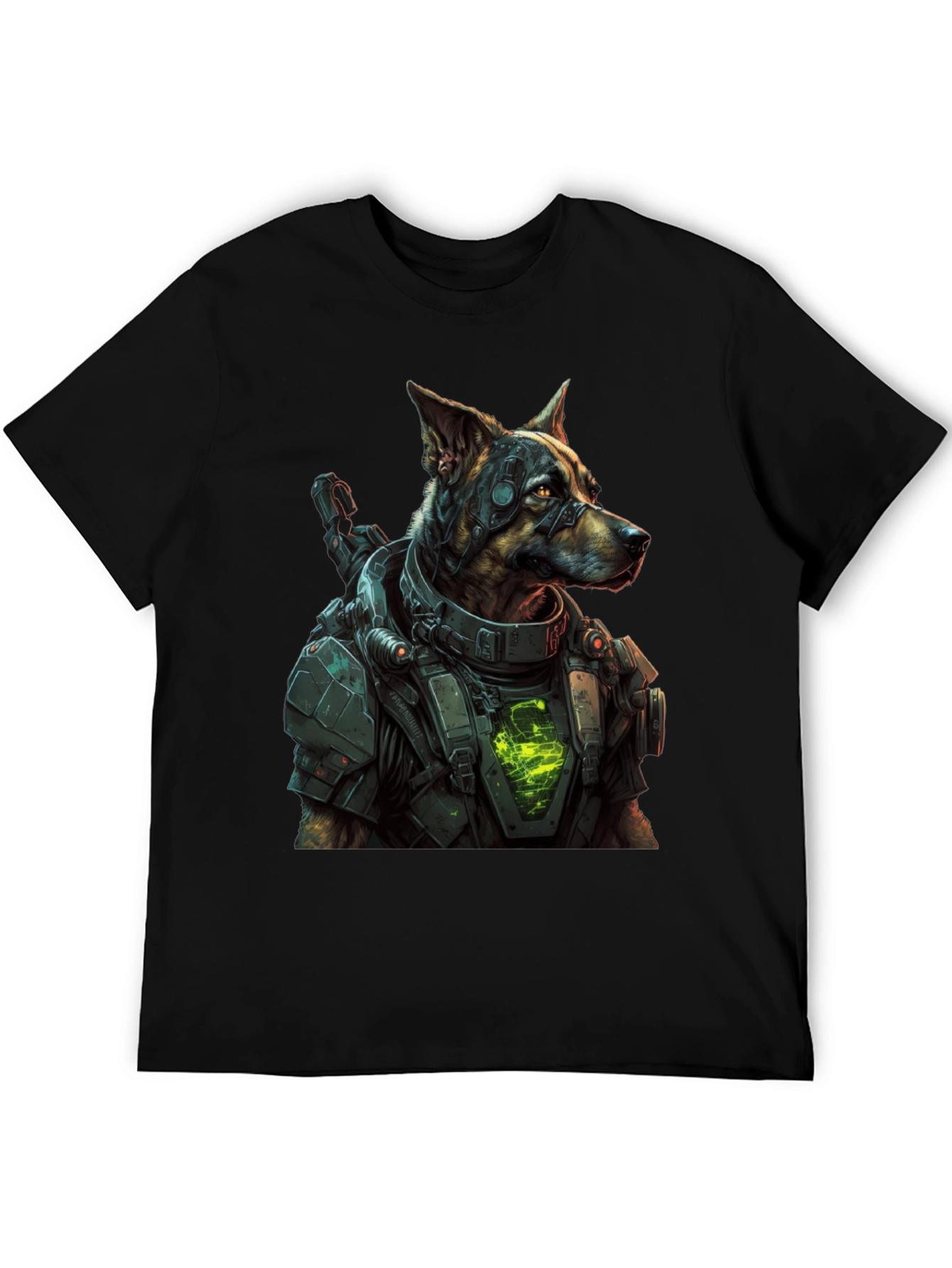 Cyberpunk Dog T-Shirt | Futuristic Dog Graphic Tee | Sci-Fi Dog Lover Shirt | Dog Lover Gift | Free Shipping $50+