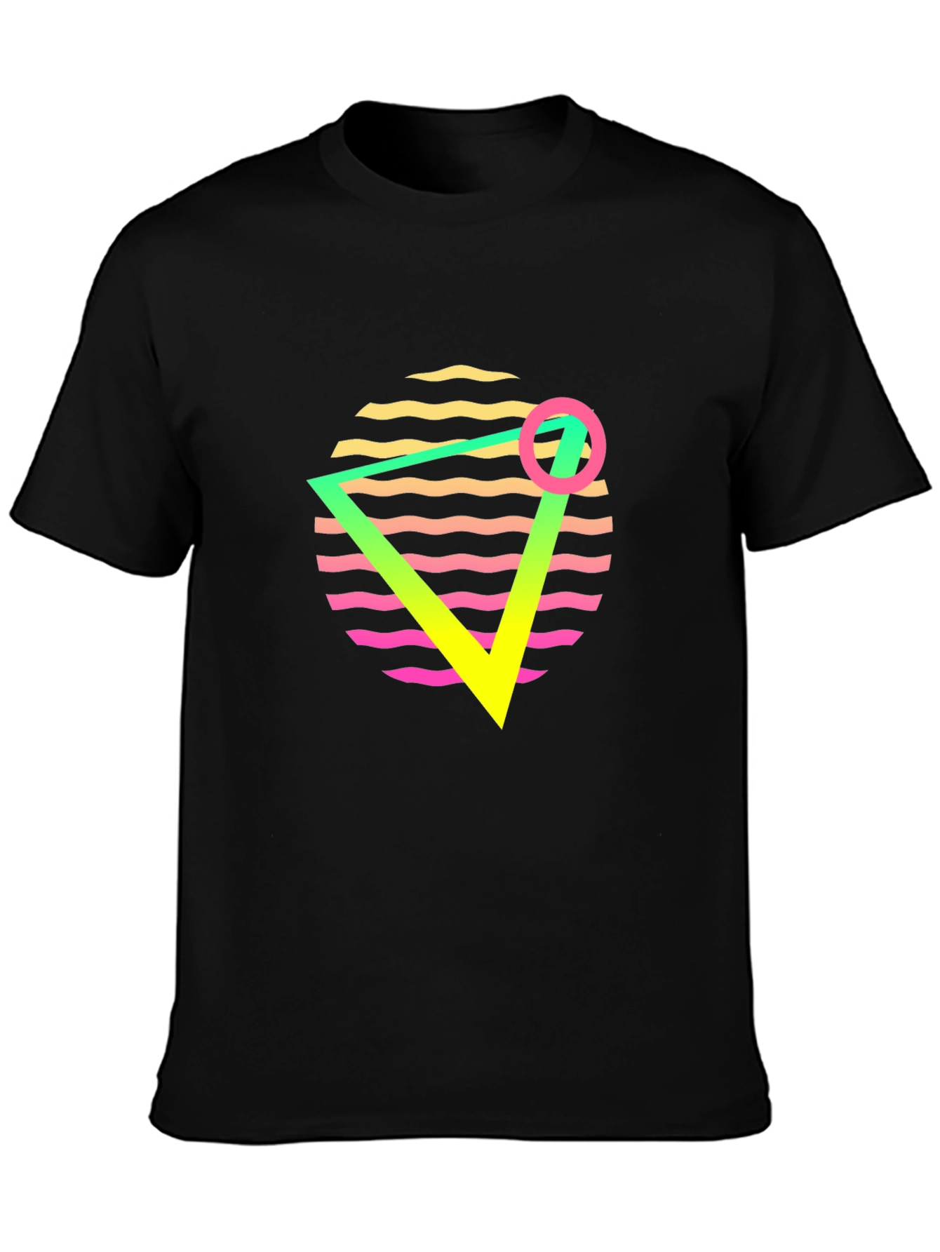 Retro Wave Graphic Tee - 80s Style T-Shirt