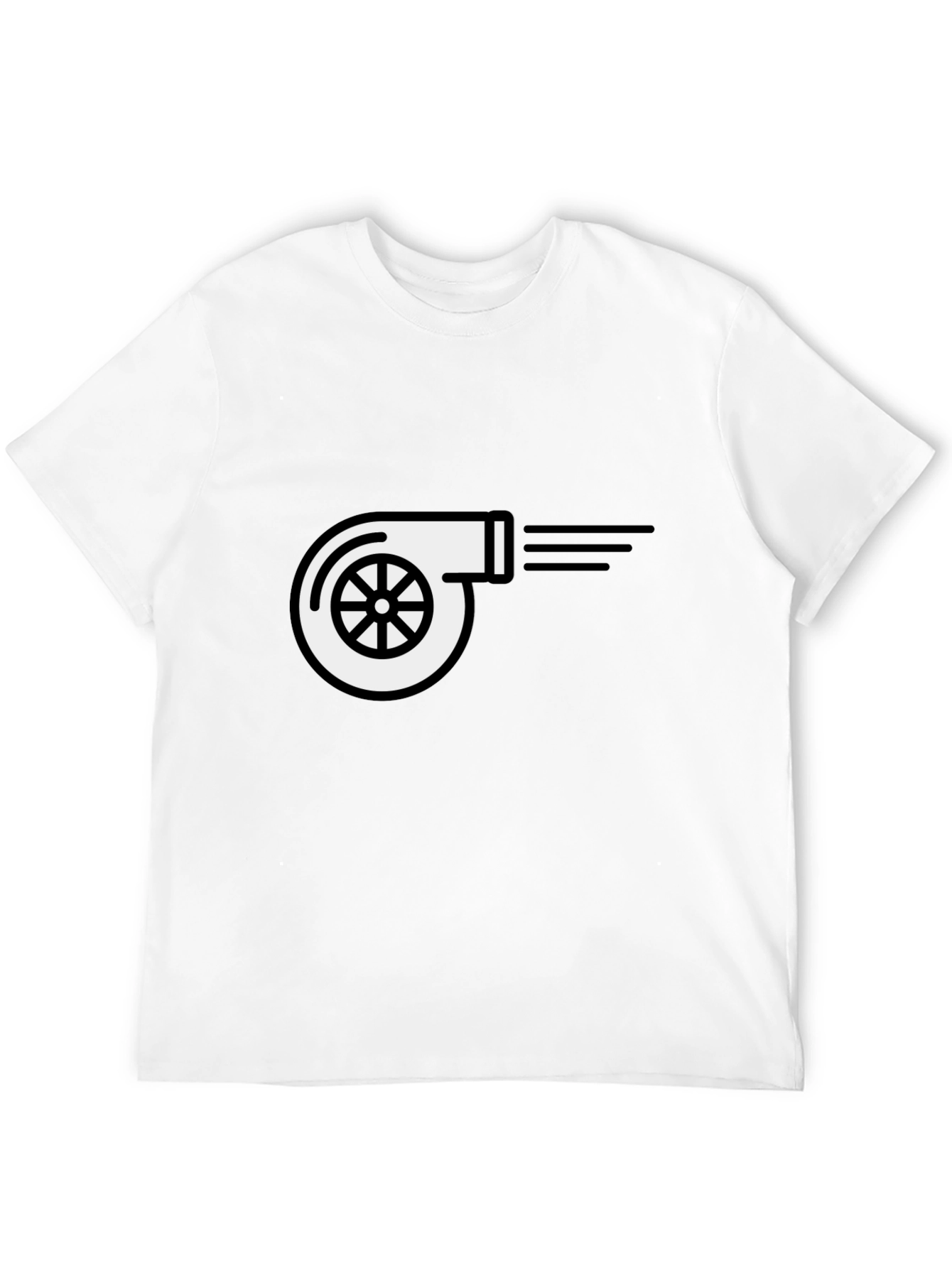 Turbocharger T-Shirt - Black Cotton Blend