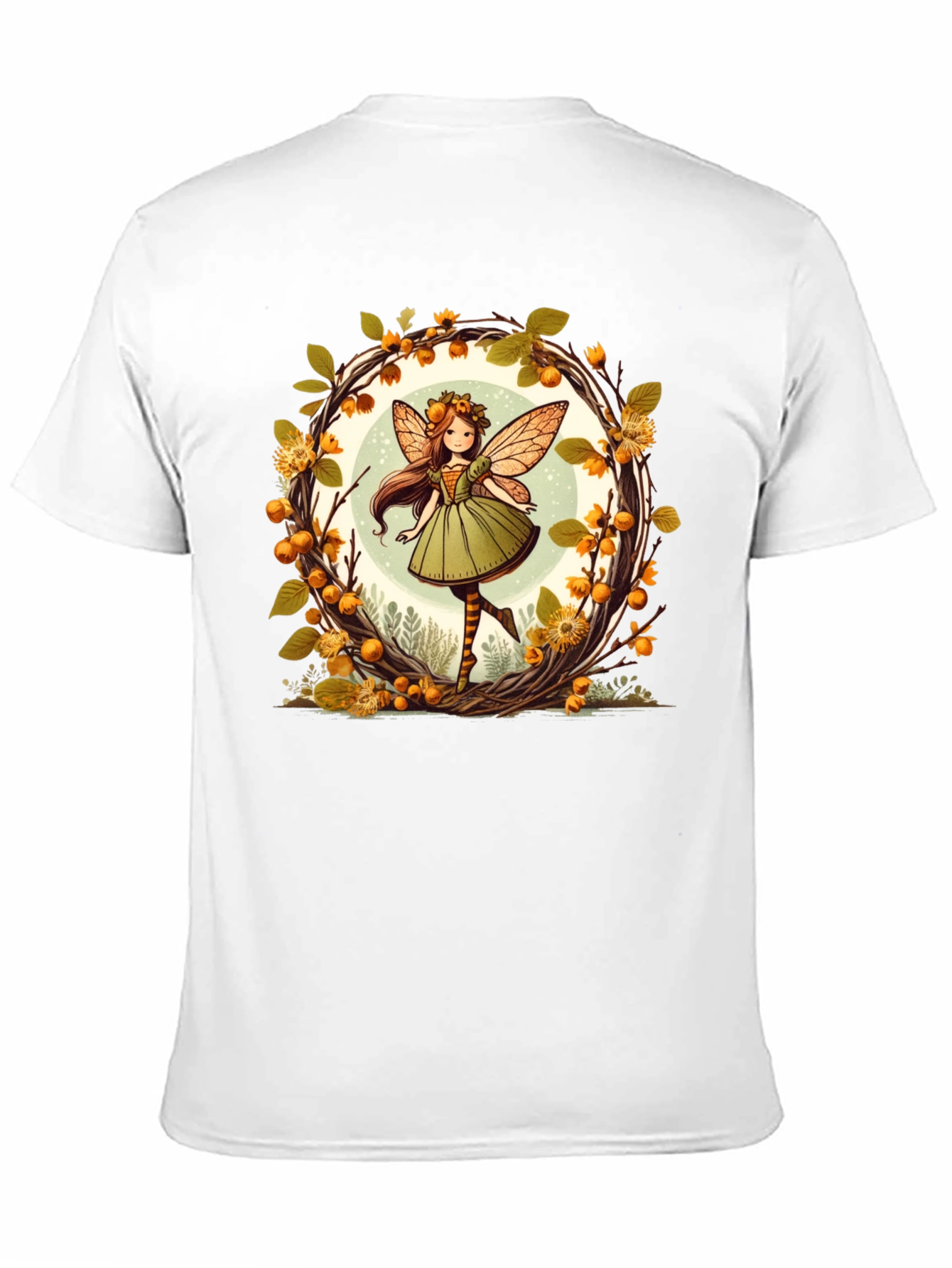 Autumn Fairy Graphic Tee - Whimsical Fall T-Shirt