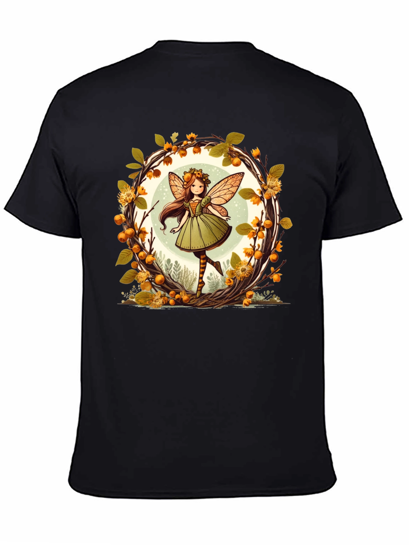 Autumn Fairy Graphic Tee - Whimsical Fall T-Shirt