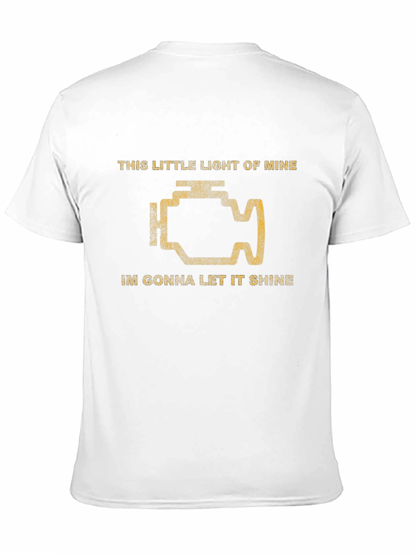 Check Engine Light T-Shirt - Funny Car Mechanic Tee