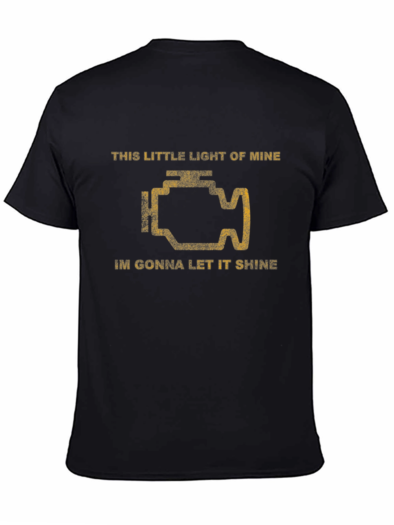 Check Engine Light T-Shirt - Funny Car Mechanic Tee