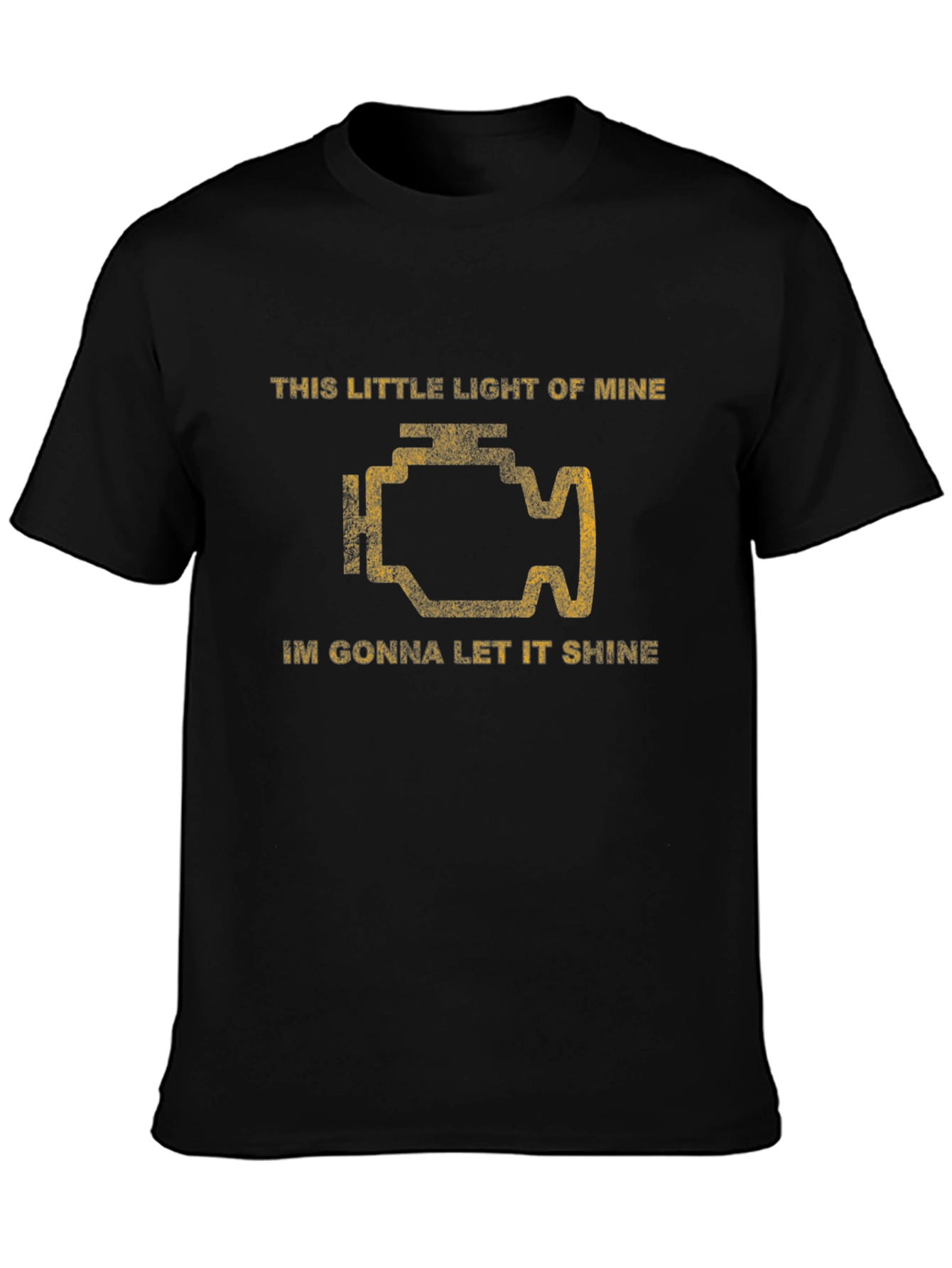 Check Engine Light T-Shirt - Funny Car Mechanic Tee