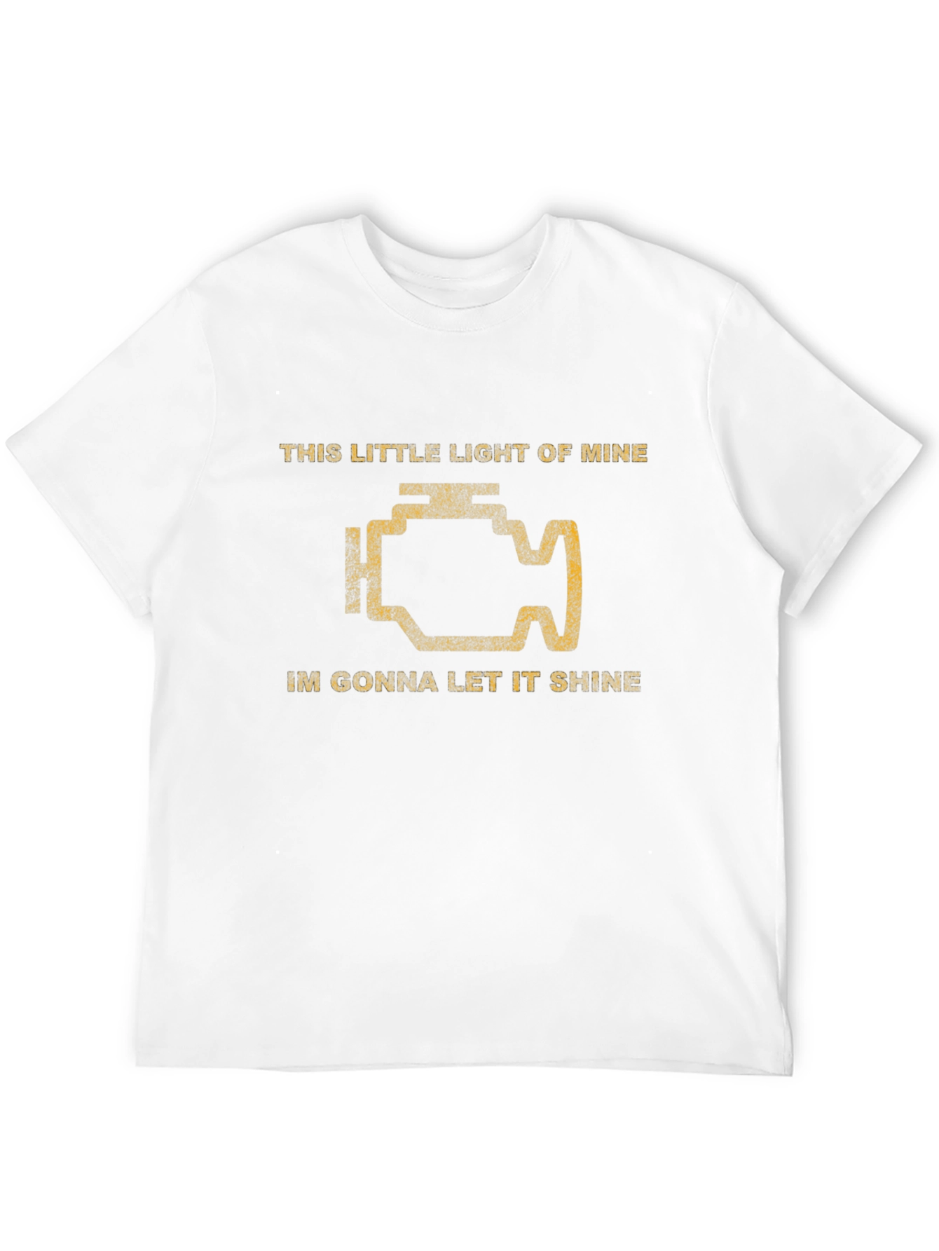 Check Engine Light T-Shirt - Funny Car Mechanic Tee