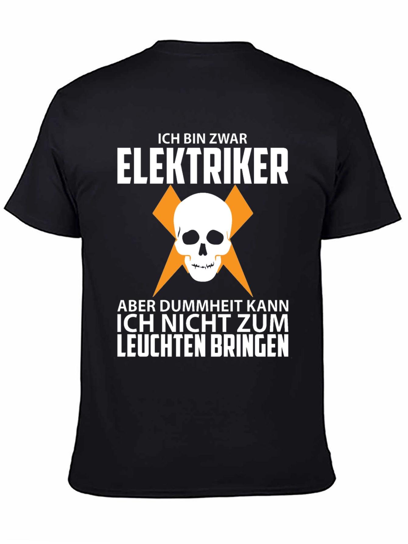 Electrician Skull Humor Graphic Tee