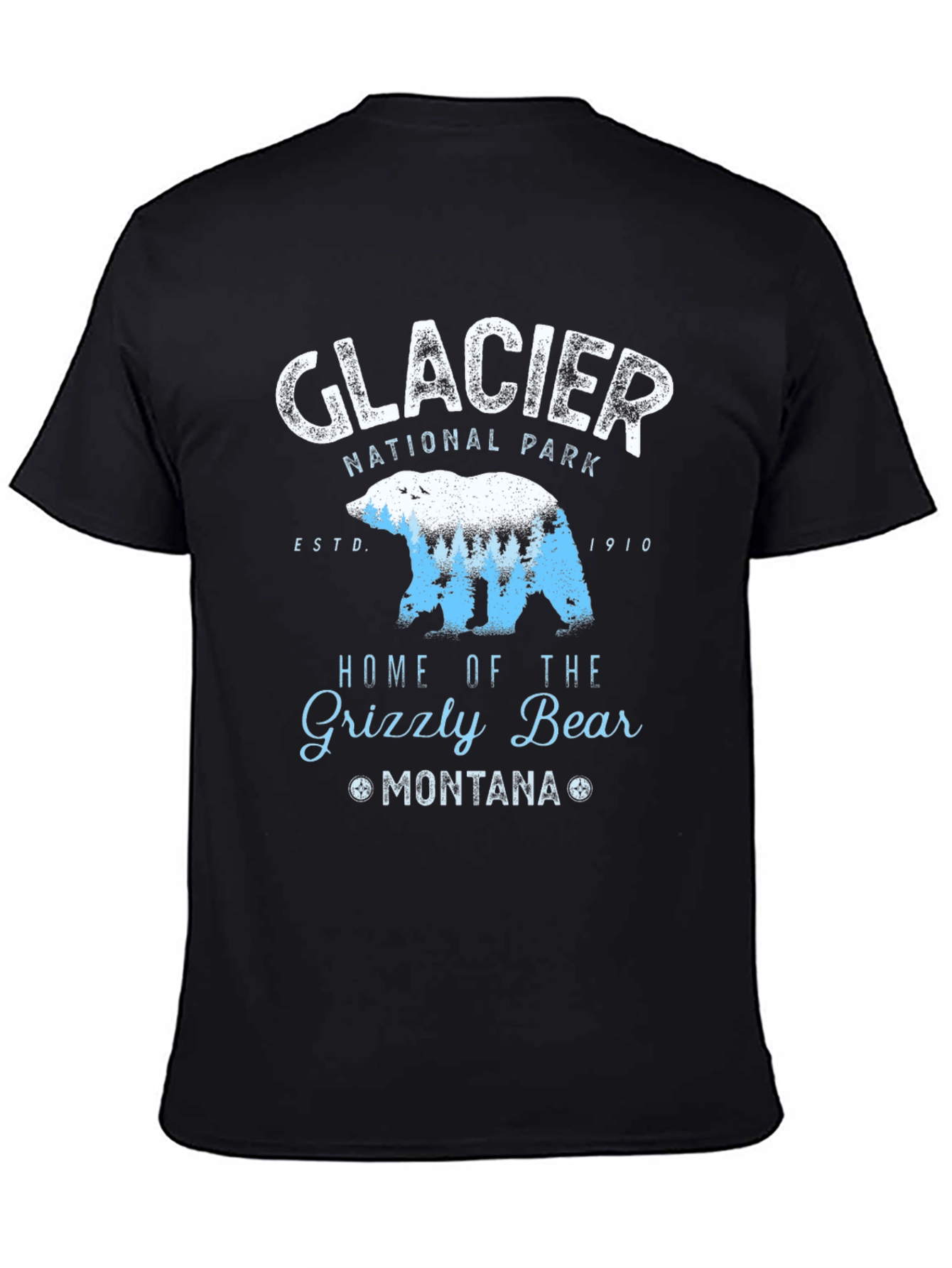 Glacier National Park Grizzly Bear Graphic Tee