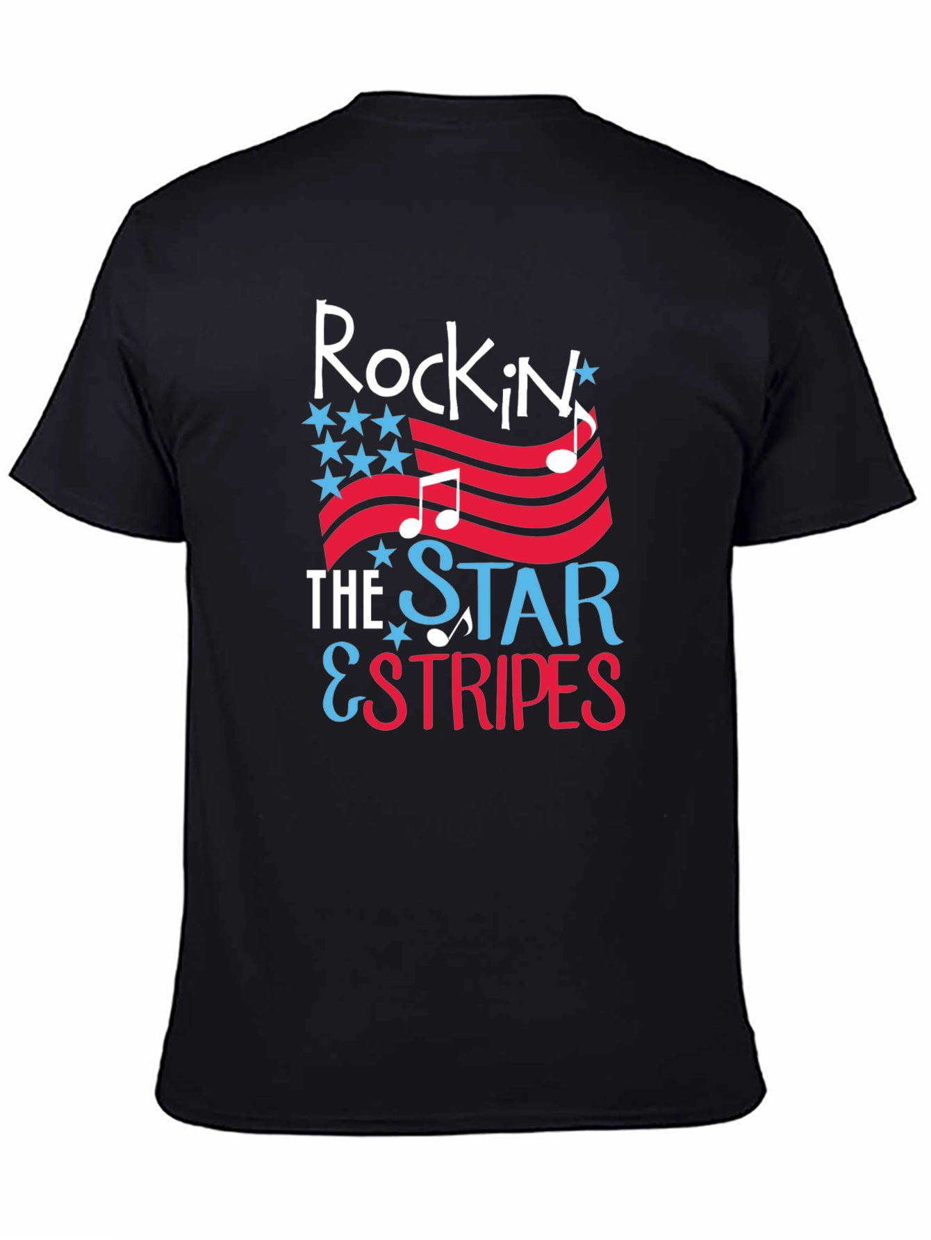 Rockin the Star & Stripes Patriotic T-Shirt