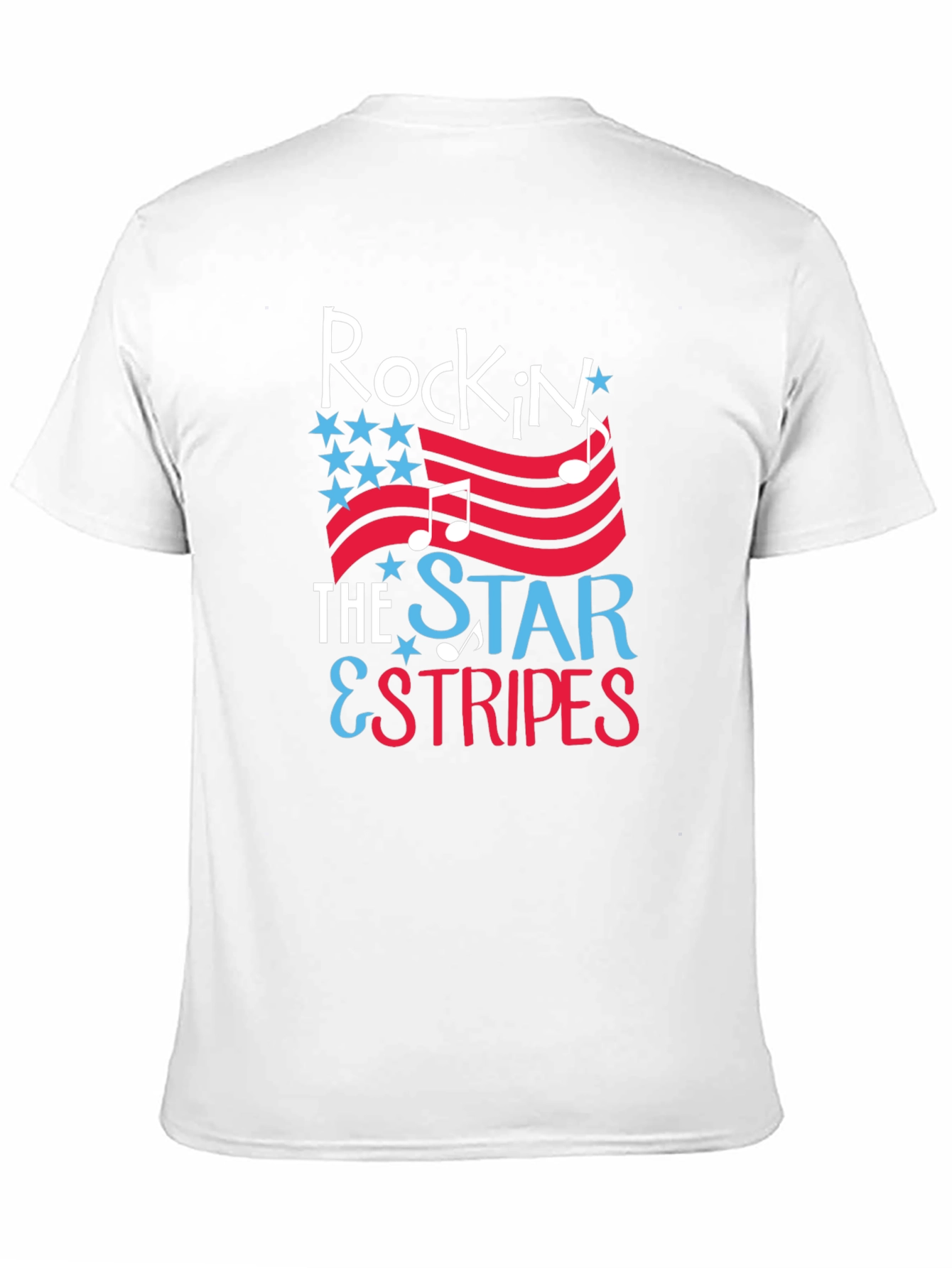 Rockin the Star & Stripes Patriotic T-Shirt