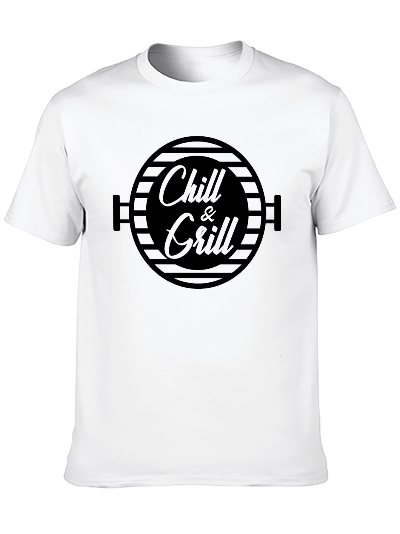 Chill & Grill Black Graphic Tee