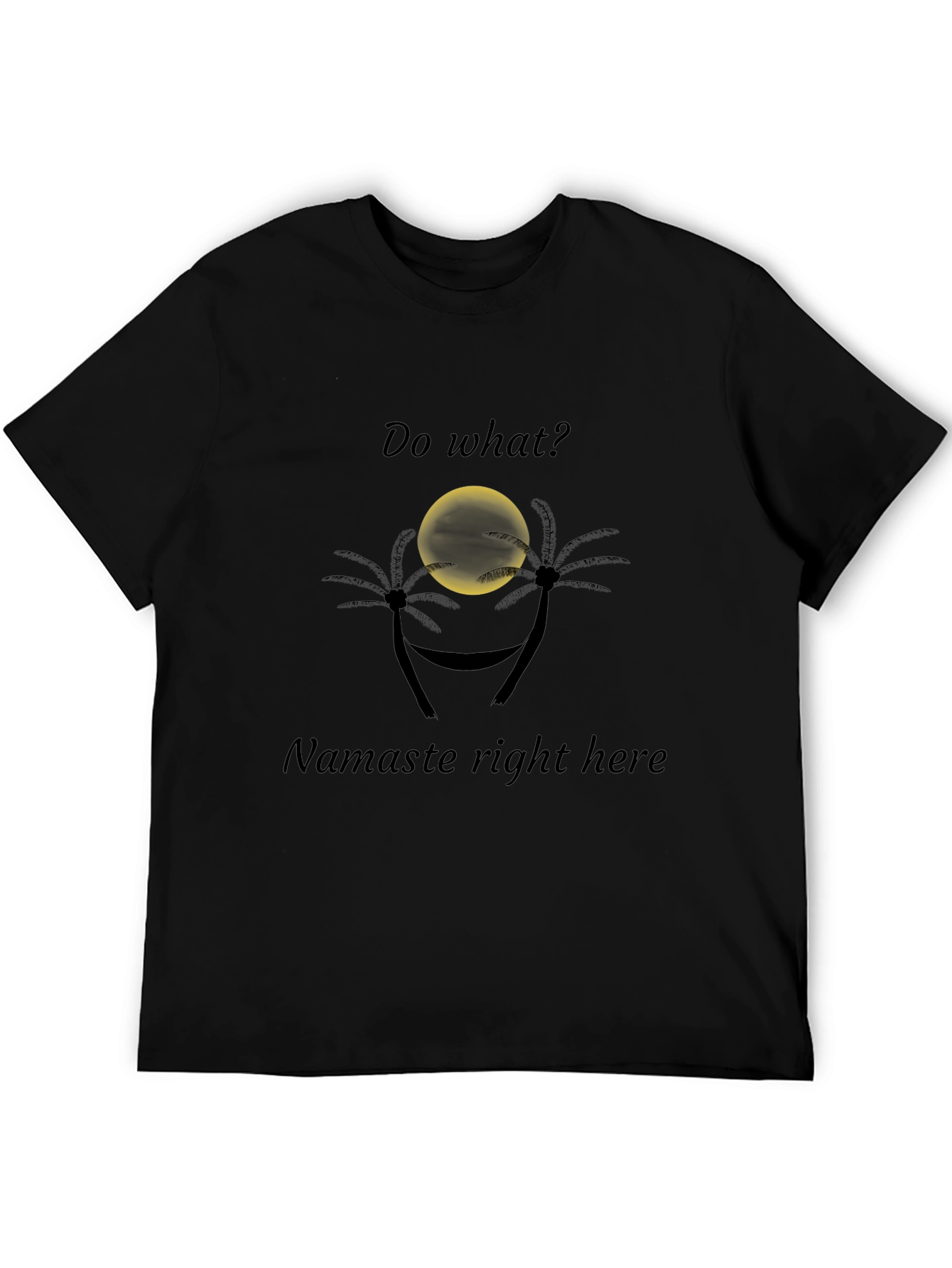 Namaste Right Here Graphic Tee - Relaxed Fit