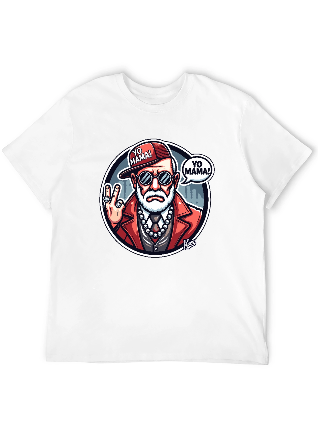 Yo Mama Cartoon Graphic T-Shirt