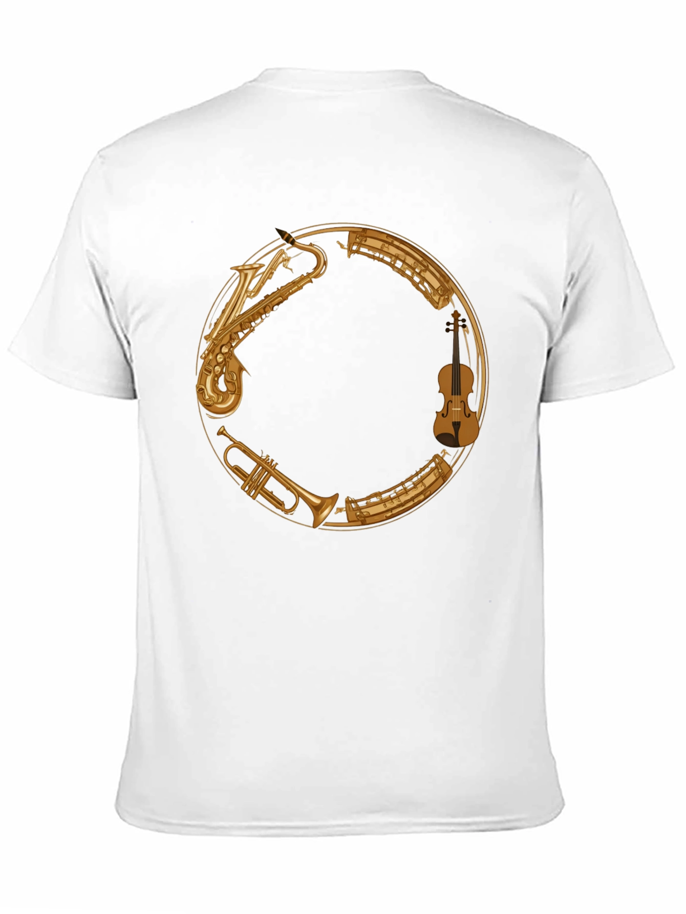 Musical Instrument Circle Graphic T-Shirt