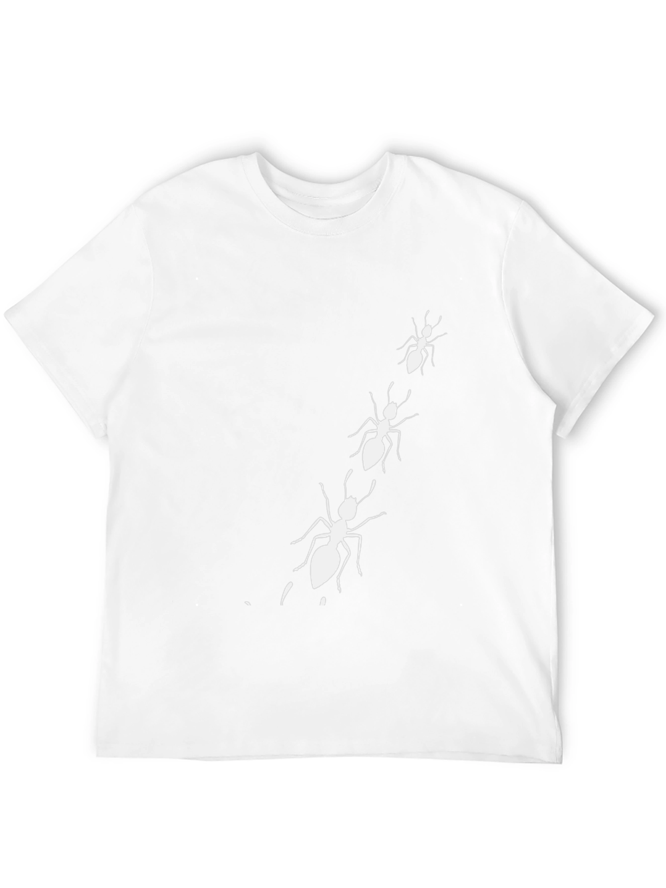 Ant Colony Graphic Tee - Black Cotton T-Shirt