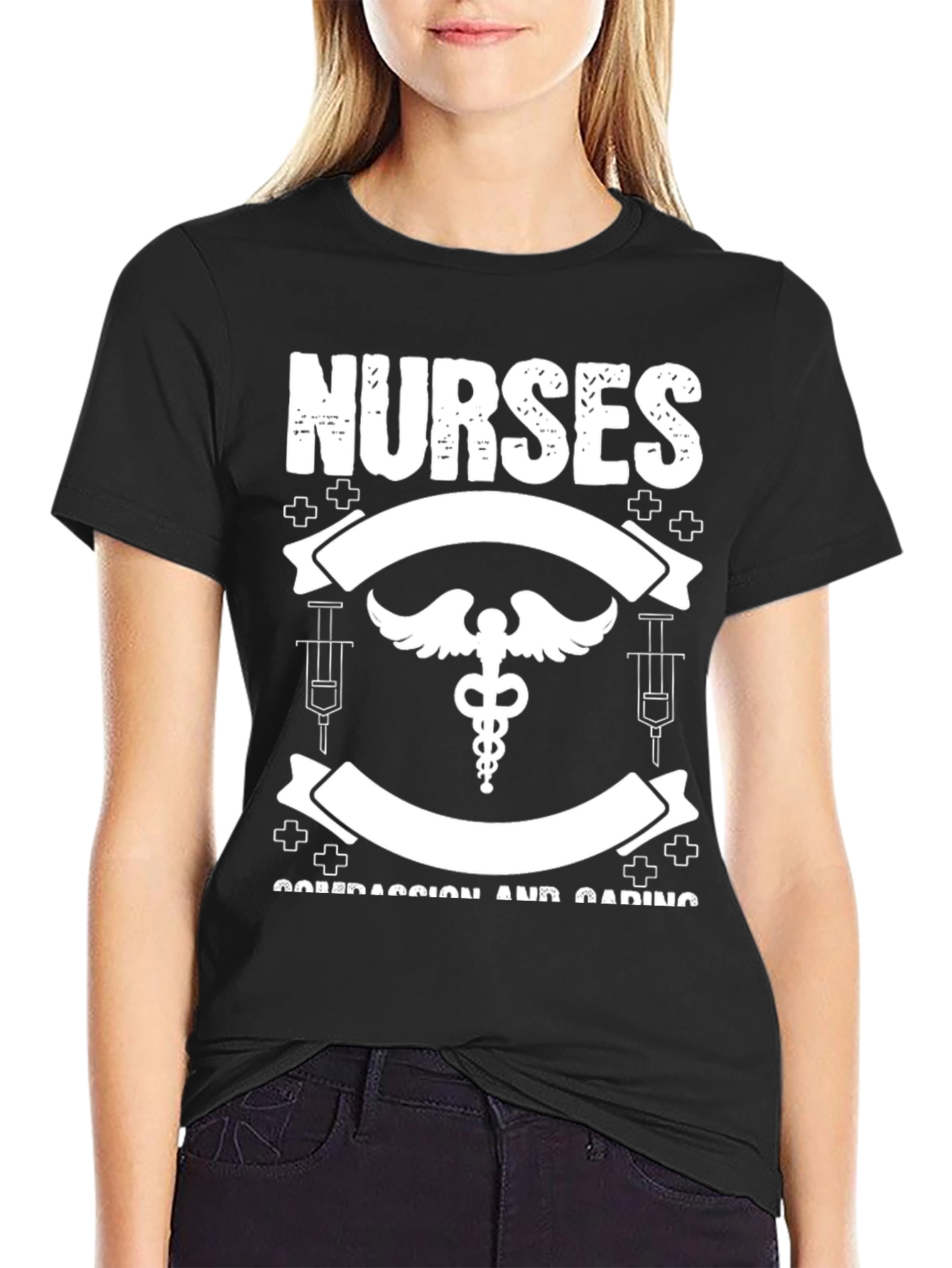 Nurses Compassion and Caring Graphic T-Shirt