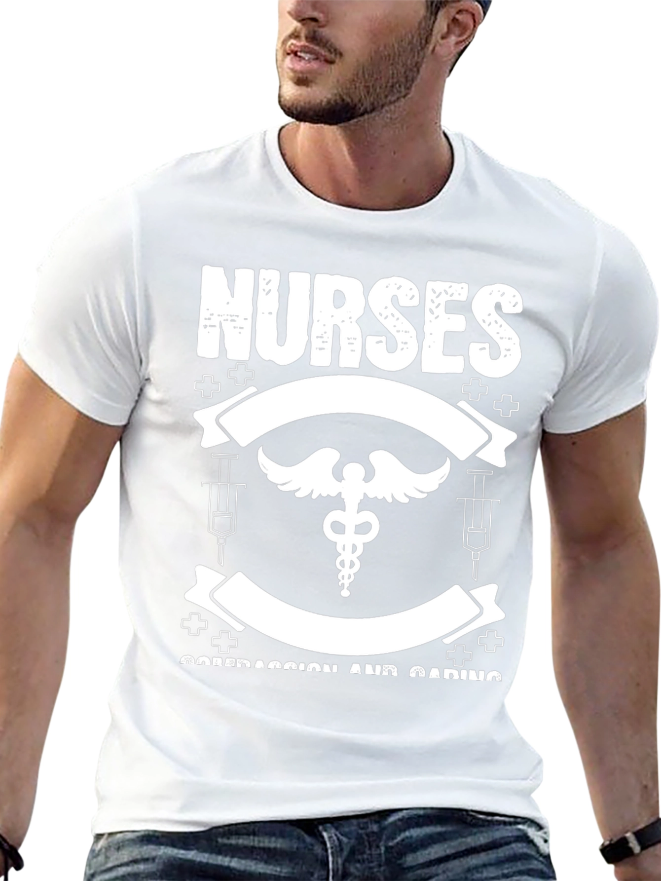 Nurses Compassion and Caring Graphic T-Shirt