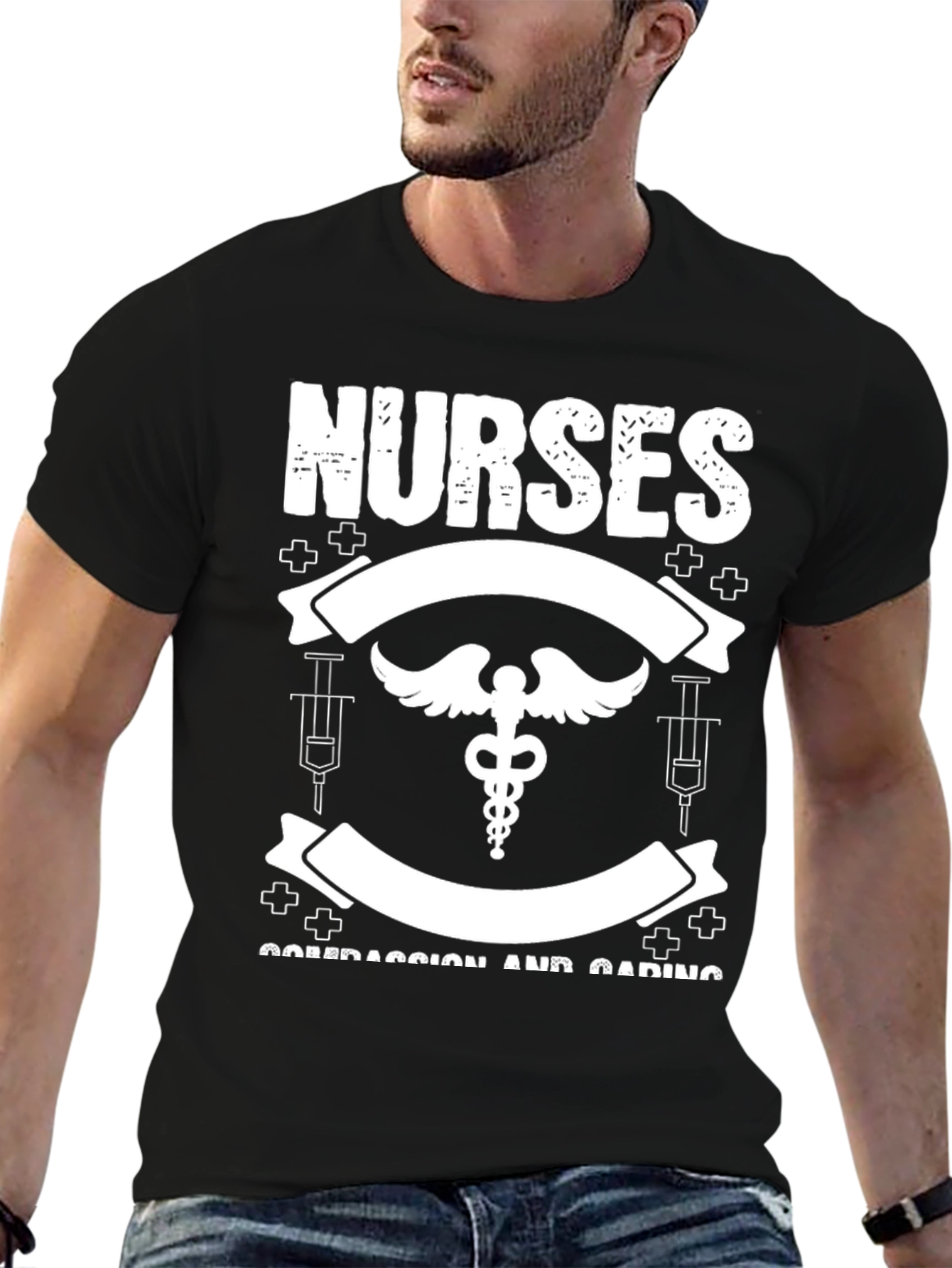 Nurses Compassion and Caring Graphic T-Shirt