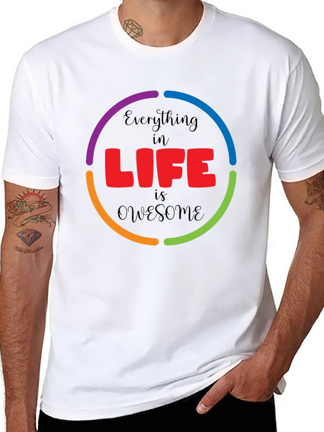 Everything in Life is Awesome Graphic T-Shirt
