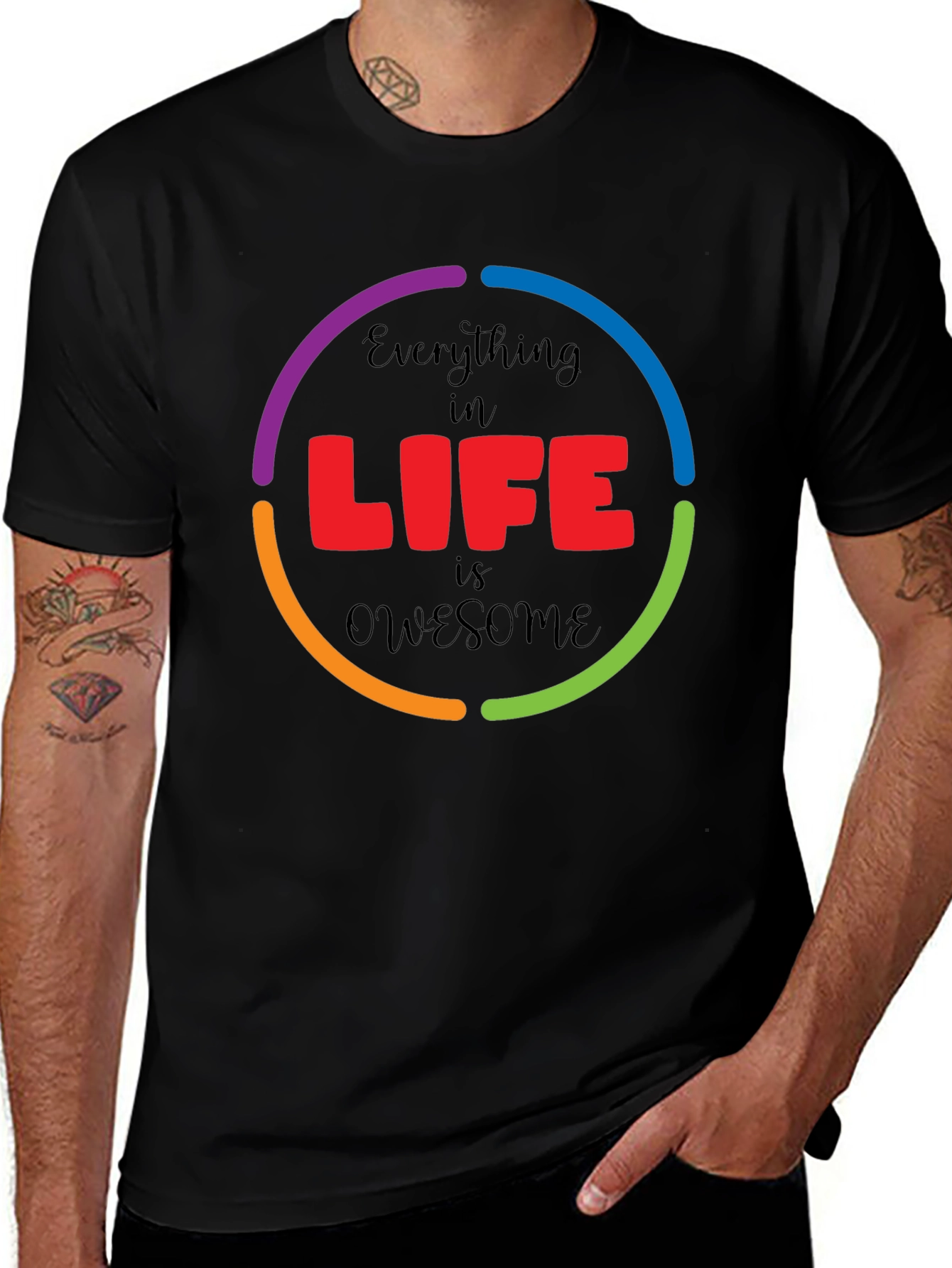 Everything in Life is Awesome Graphic T-Shirt