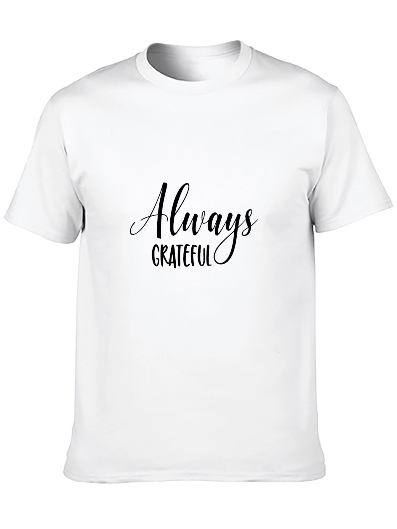 Always Grateful Black Graphic Tee