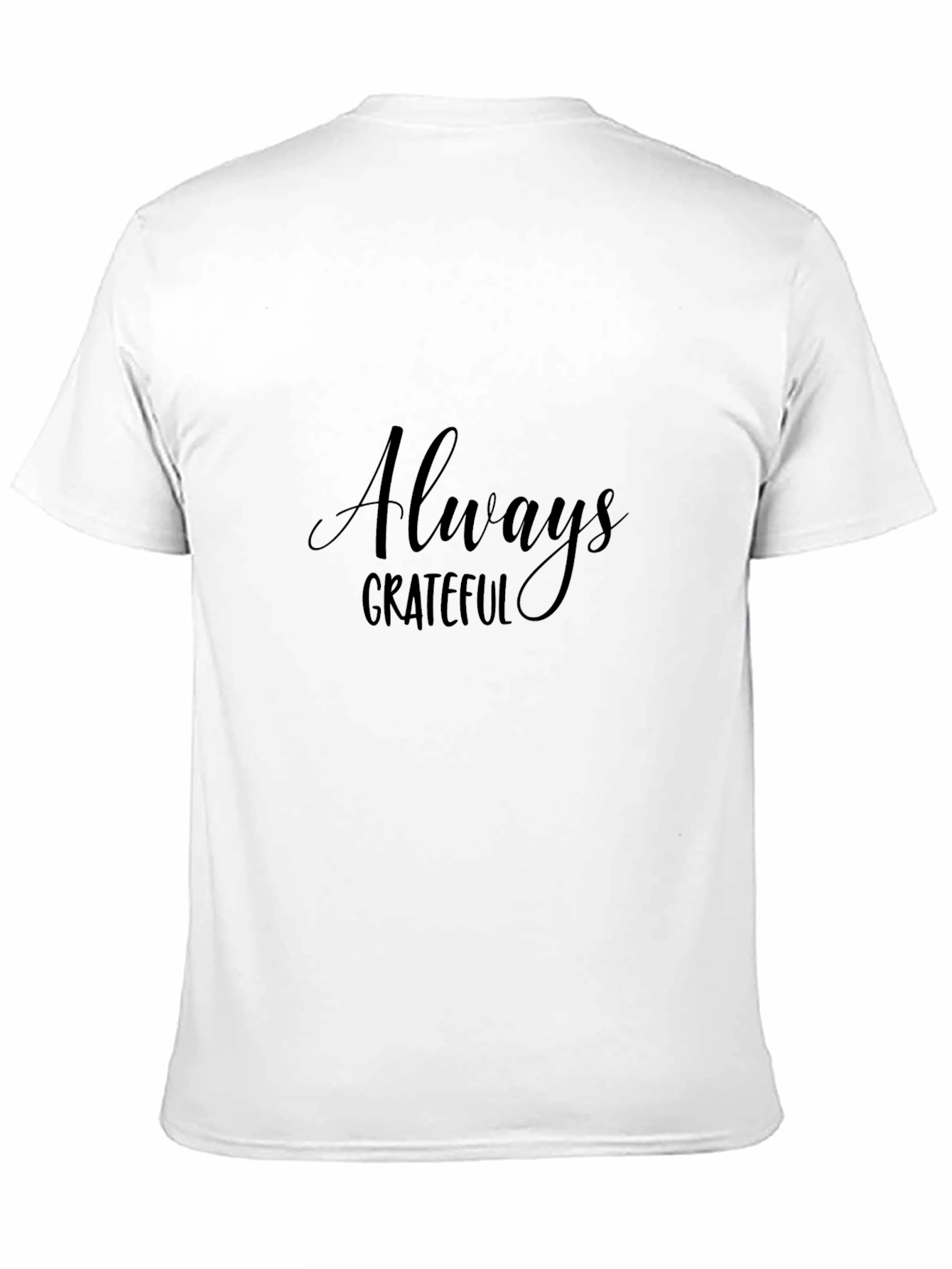 Always Grateful Black Graphic Tee