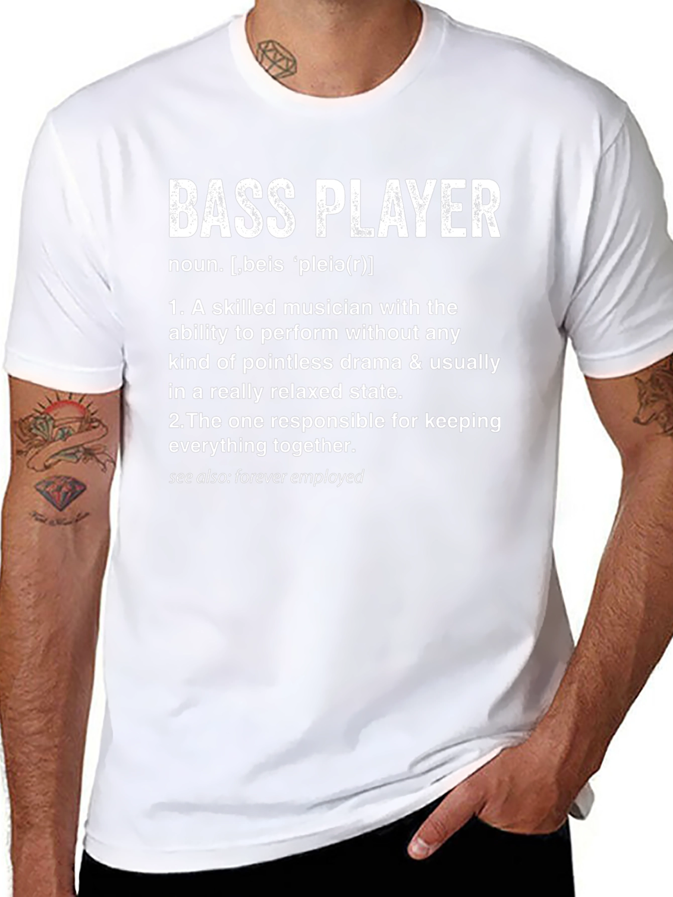 Bass Player Definition T-Shirt Musician Gift