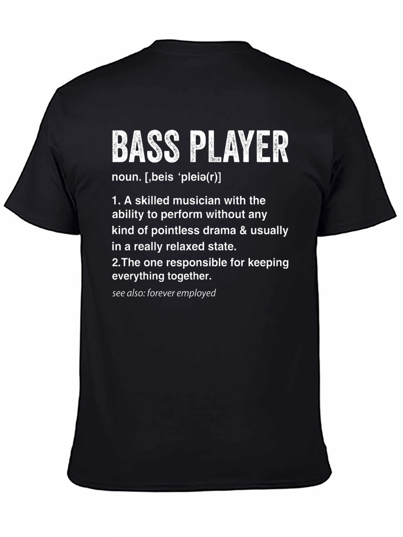 Bass Player Definition T-Shirt Musician Gift