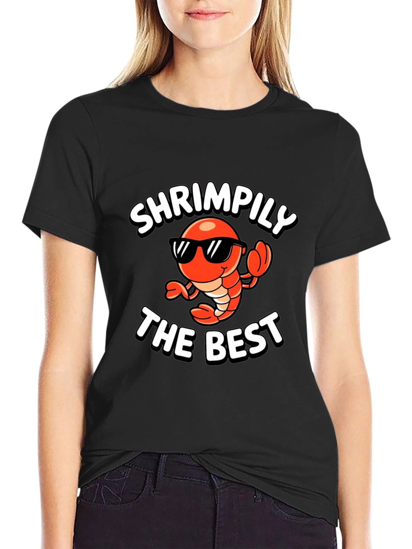 Shrimpily the Best Funny Graphic T-Shirt