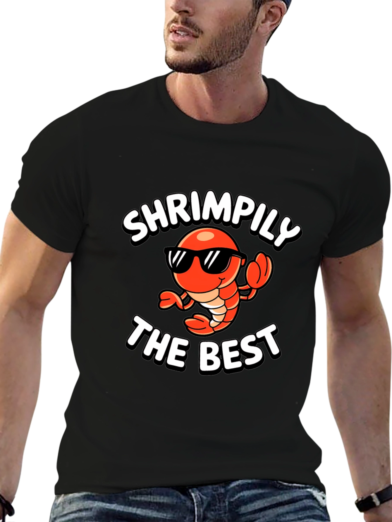 Shrimpily the Best Funny Graphic T-Shirt