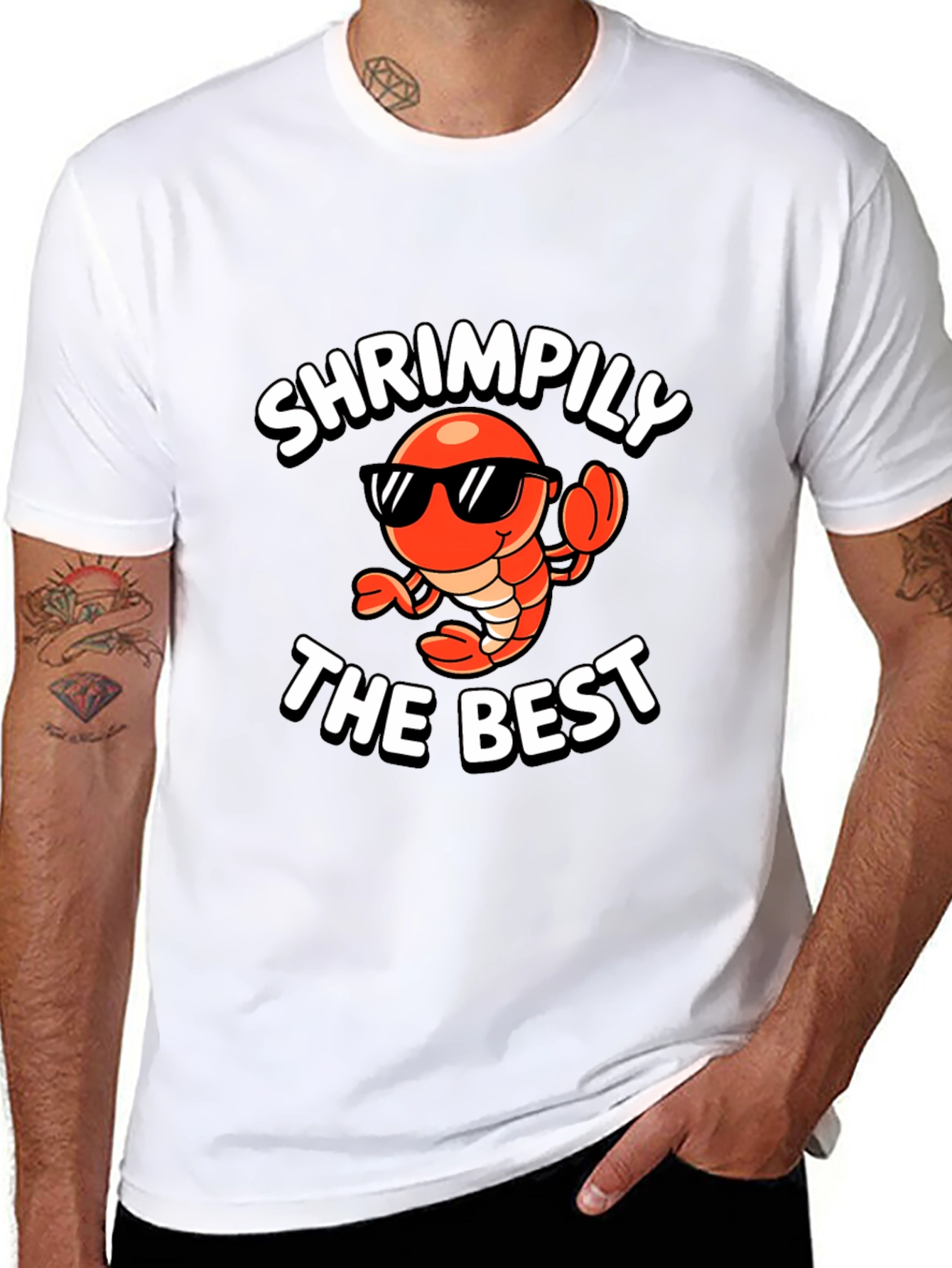 Shrimpily the Best Funny Graphic T-Shirt