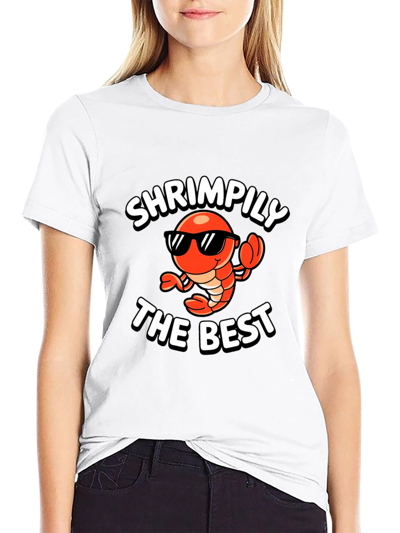 Shrimpily the Best Funny Graphic T-Shirt