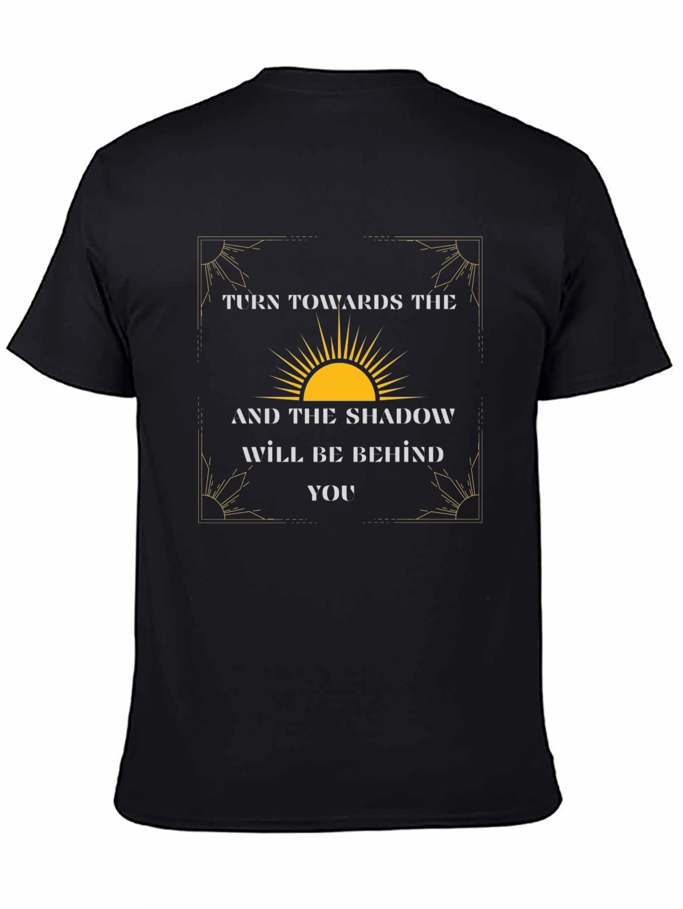 Inspirational Sun Graphic Tee - Follow the Light