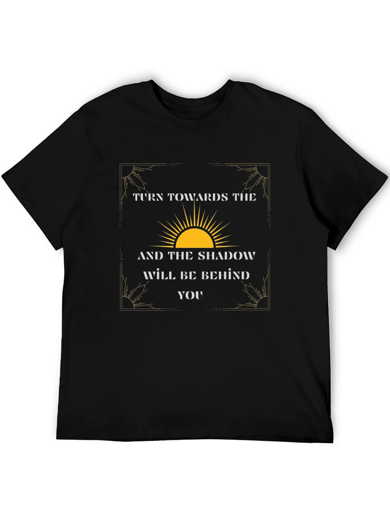 Inspirational Sun Graphic Tee - Follow the Light