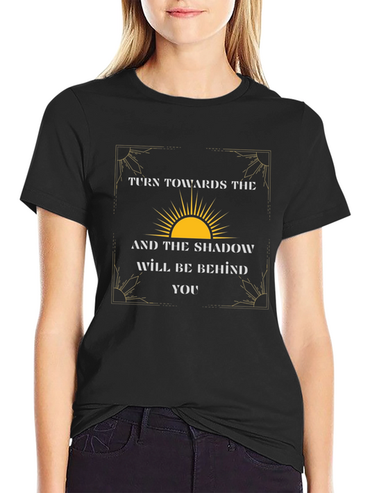 Inspirational Sun Graphic Tee - Follow the Light