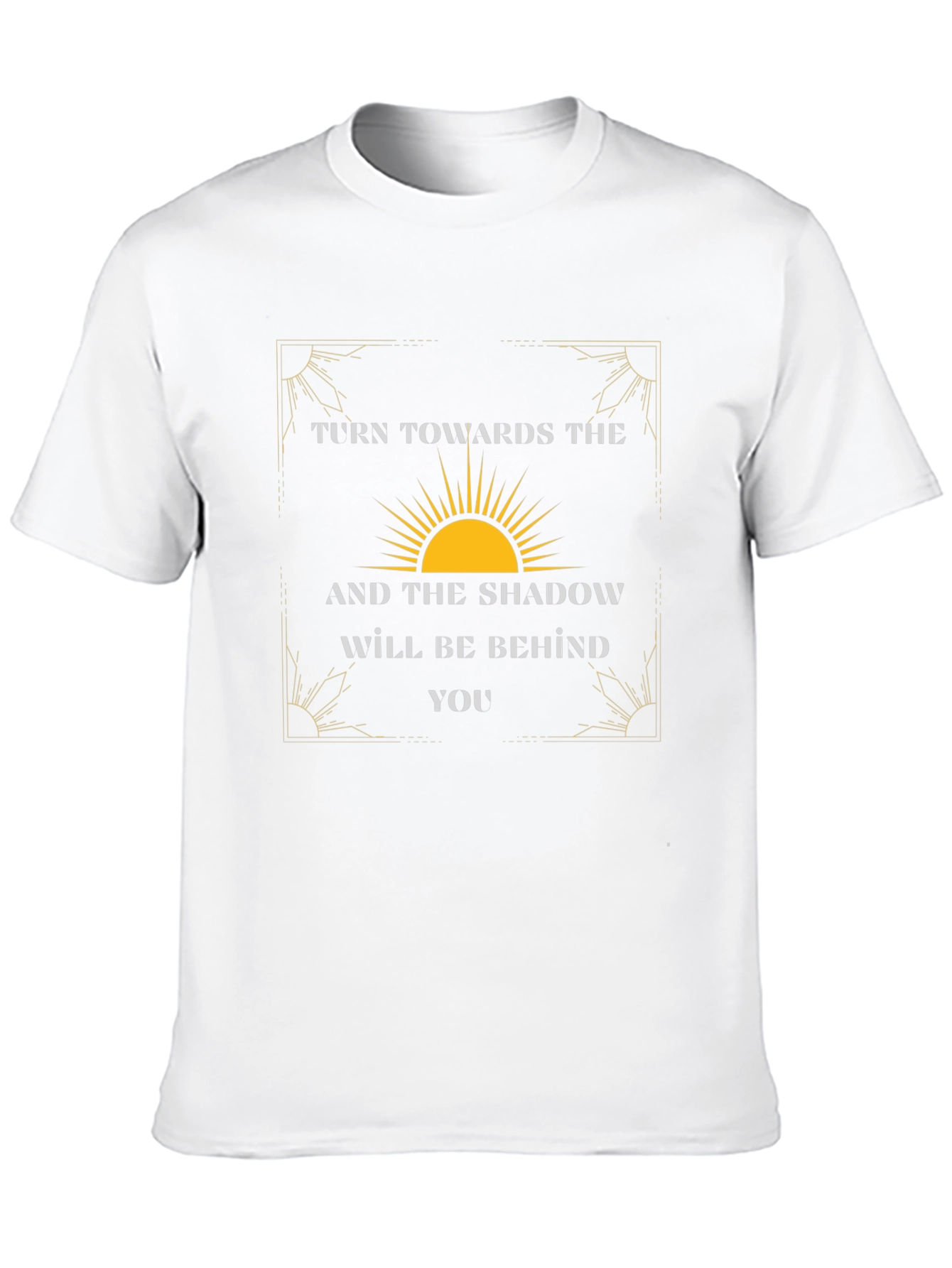 Inspirational Sun Graphic Tee - Follow the Light