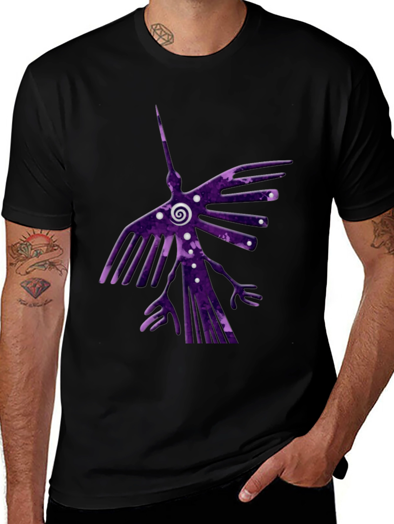 Abstract Bird Graphic Tee