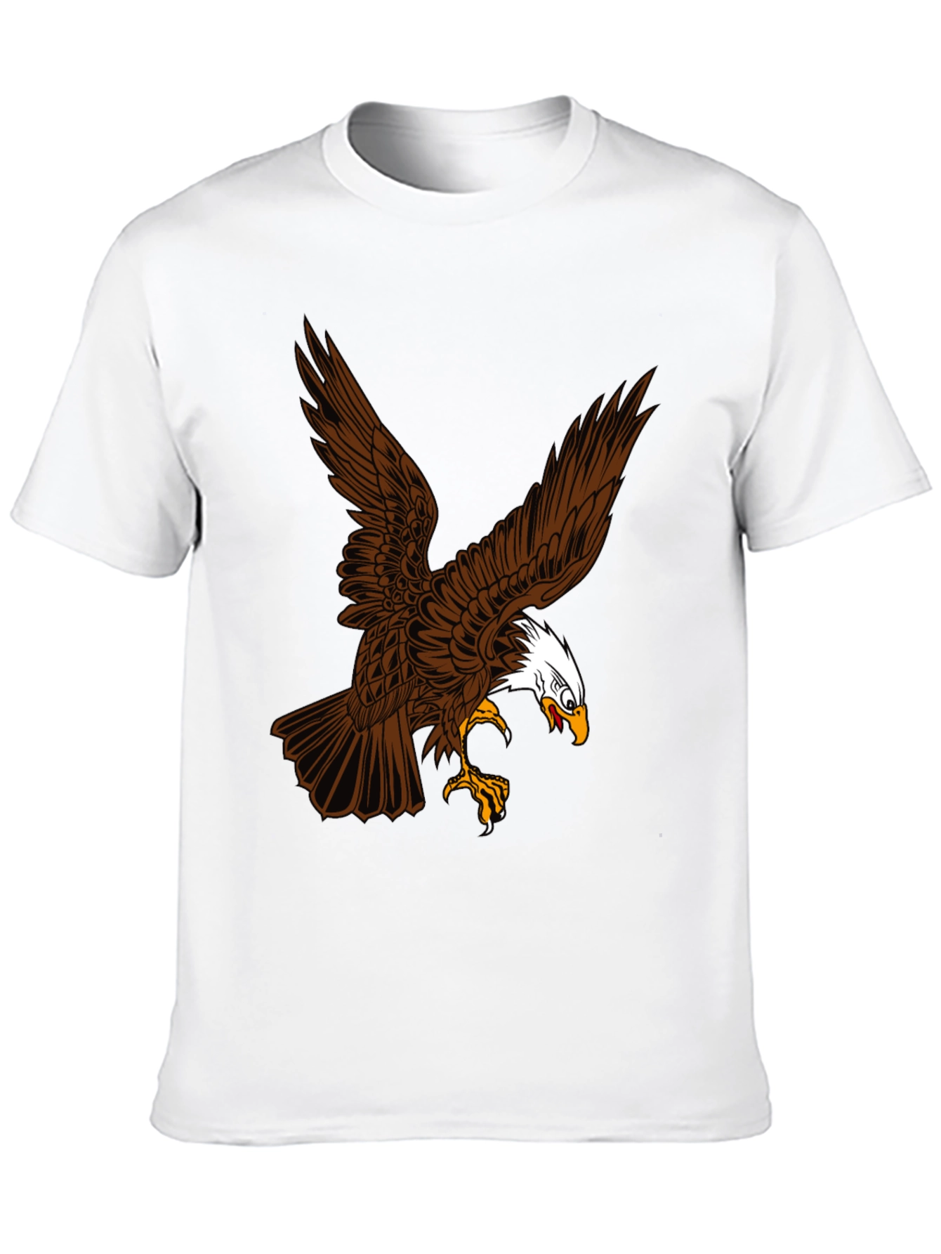 Eagle Graphic Print Black T-Shirt