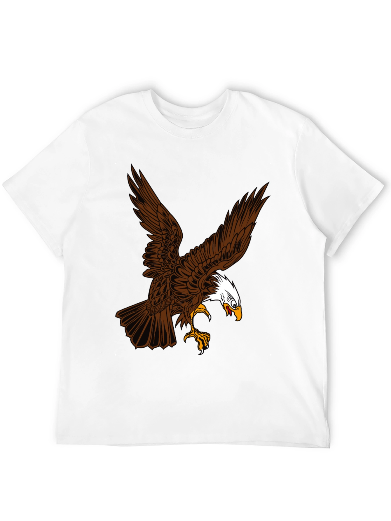 Eagle Graphic Print Black T-Shirt