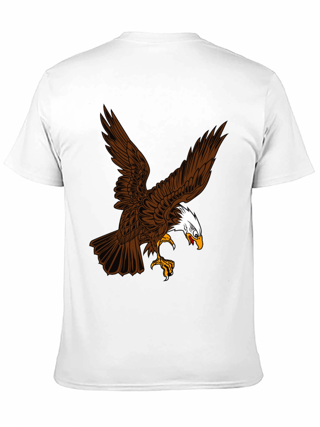 Eagle Graphic Print Black T-Shirt
